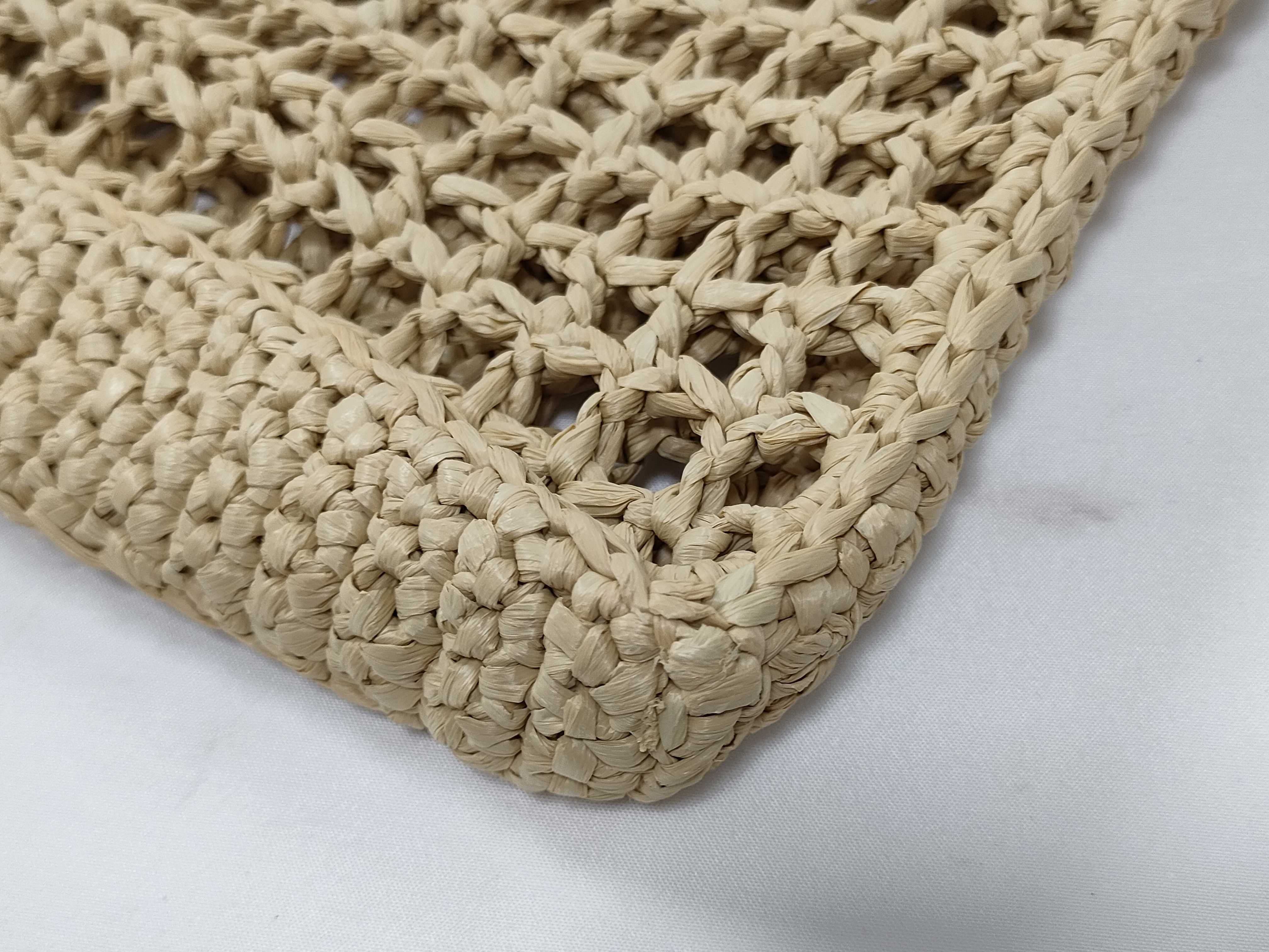 DU- Raffia Tote Bag Beige 1BG393 Tote Bag — view 4