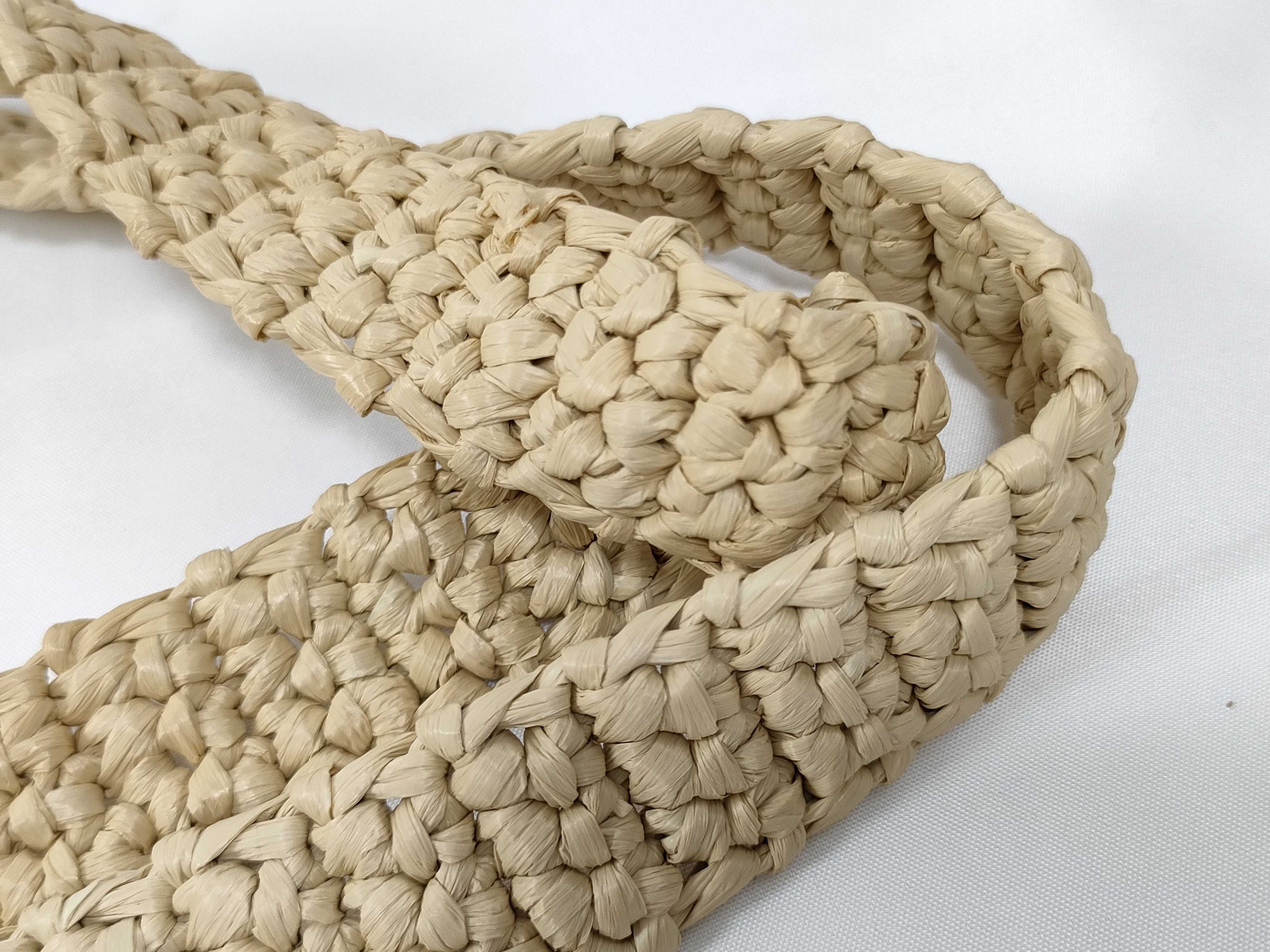 DU- Raffia Tote Bag Beige 1BG393 Tote Bag — view 7