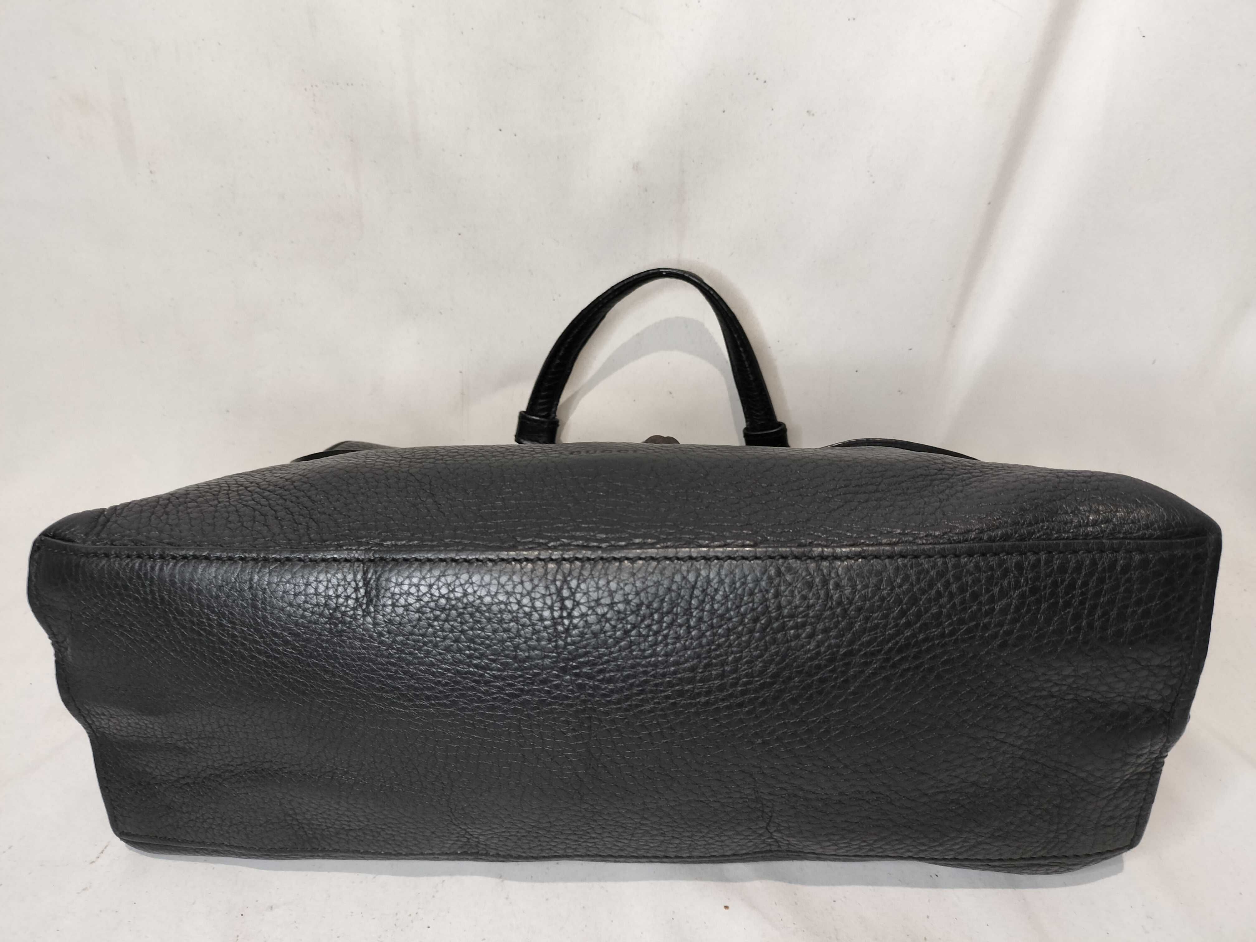 ID- Bamboo Cowskin 2-Way Handbag Black 392013 Handbag — view 8