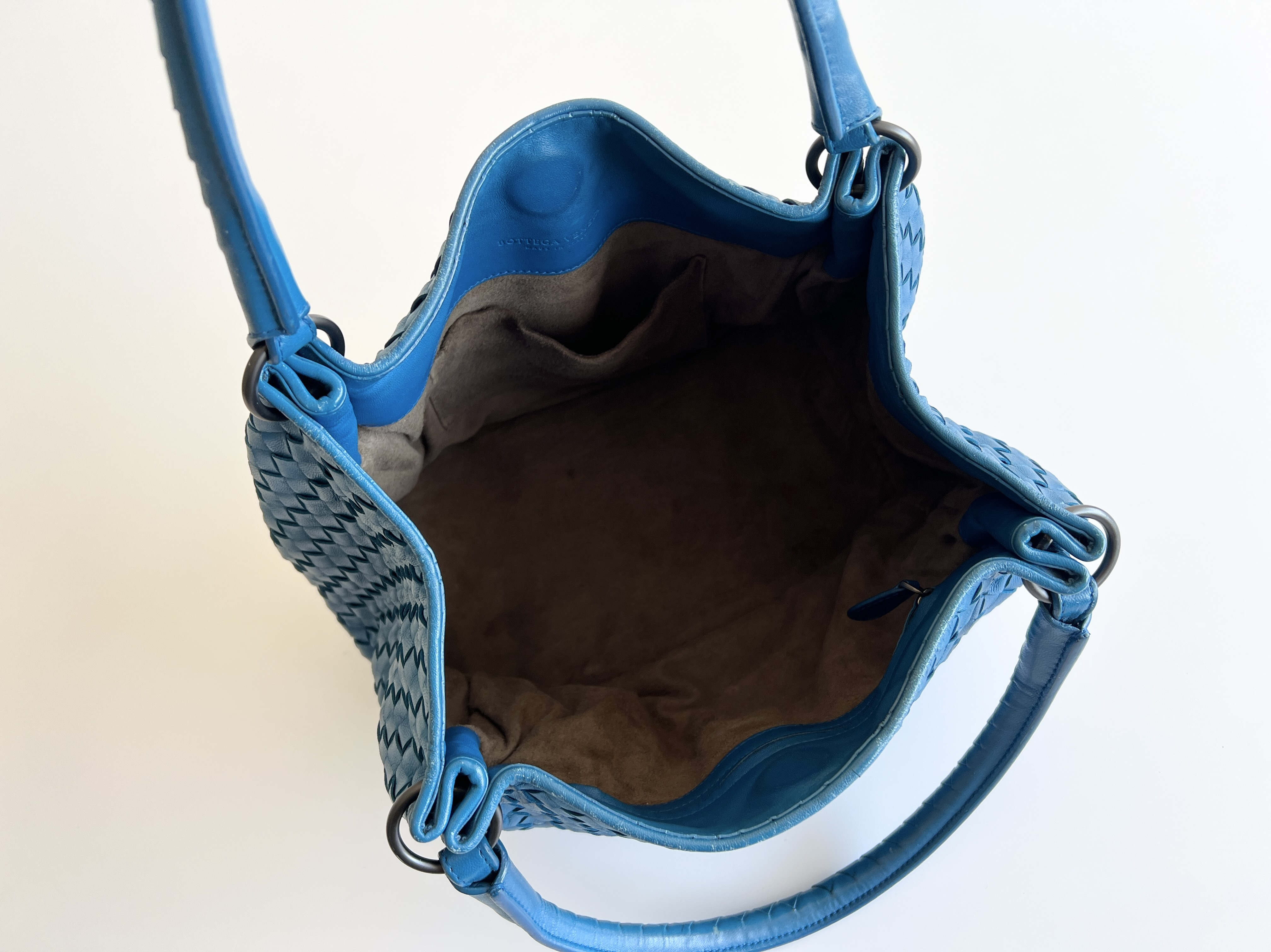 Intrecciato Leather Tote Bag Handbag — view 4