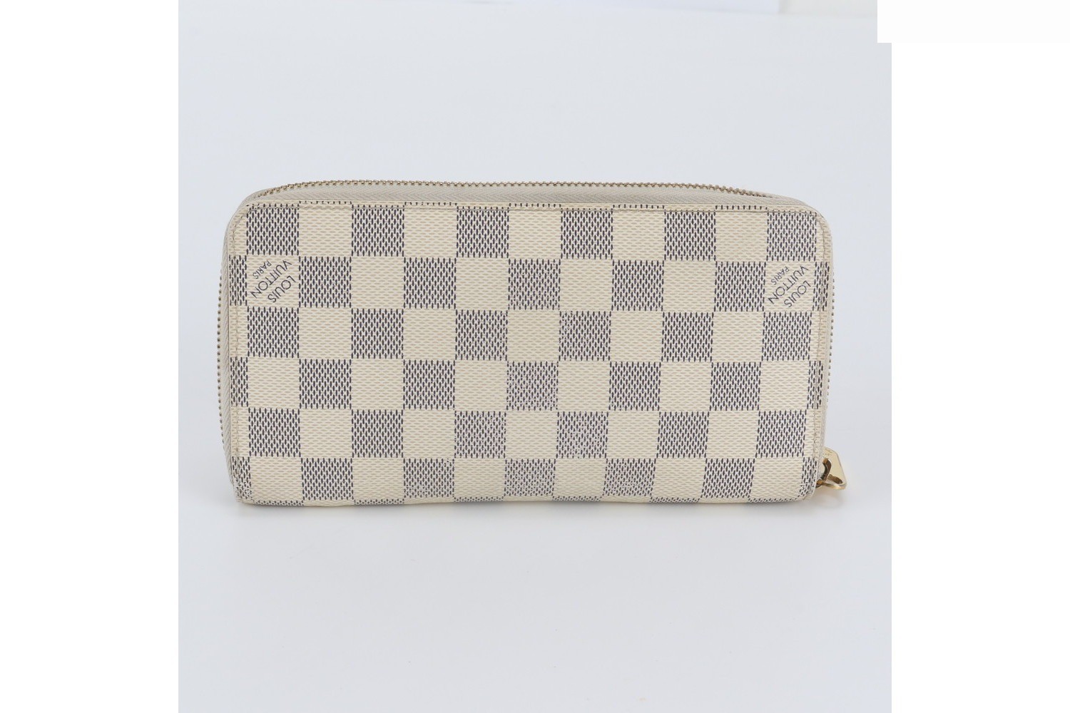 Damier Azur Zippy Wallet N60019 Leather Long Wallet — view 2