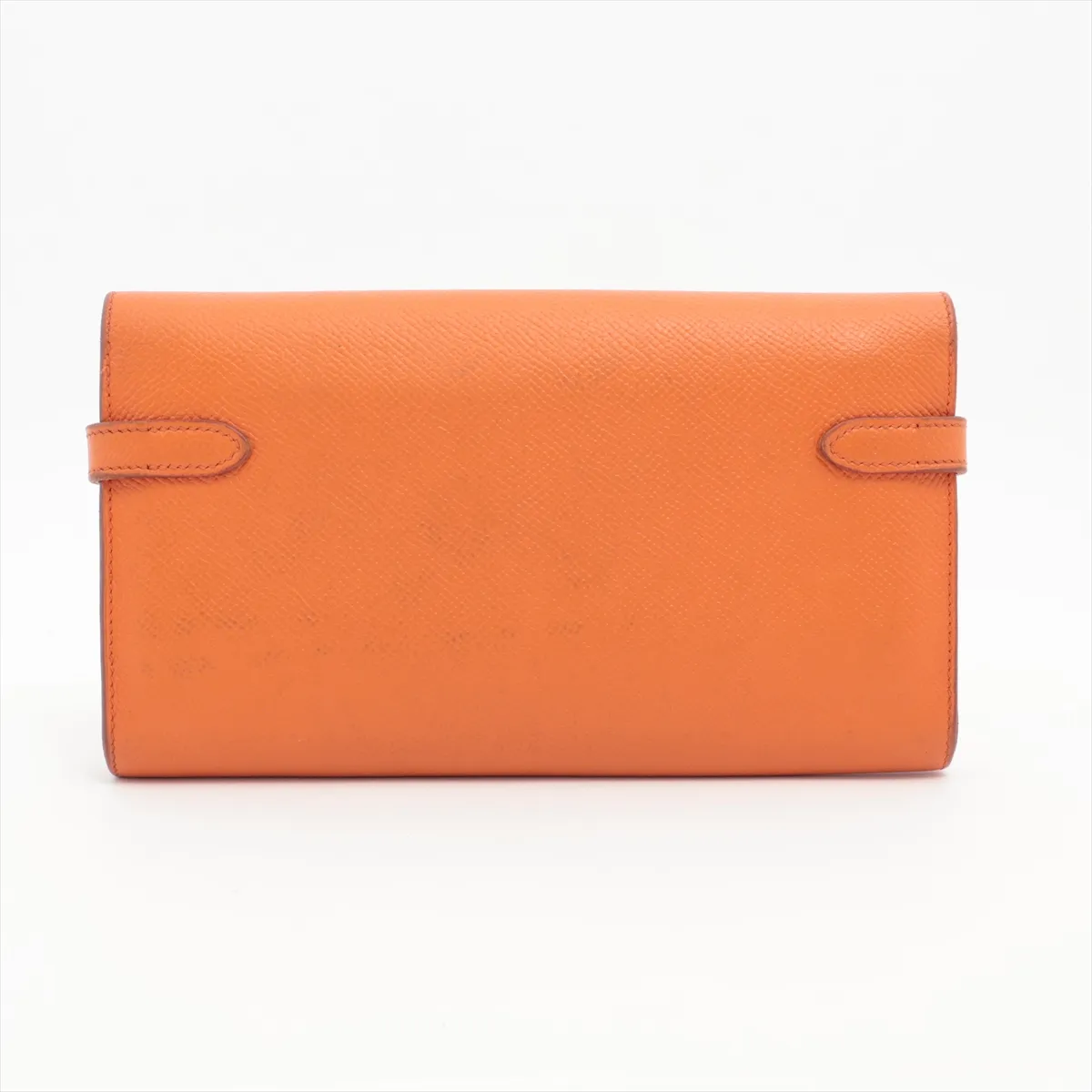 Kelly Wallet, Veau Epsom Leather, Long Wallet, Orange, Silver Hardware, O: 2011 — view 2