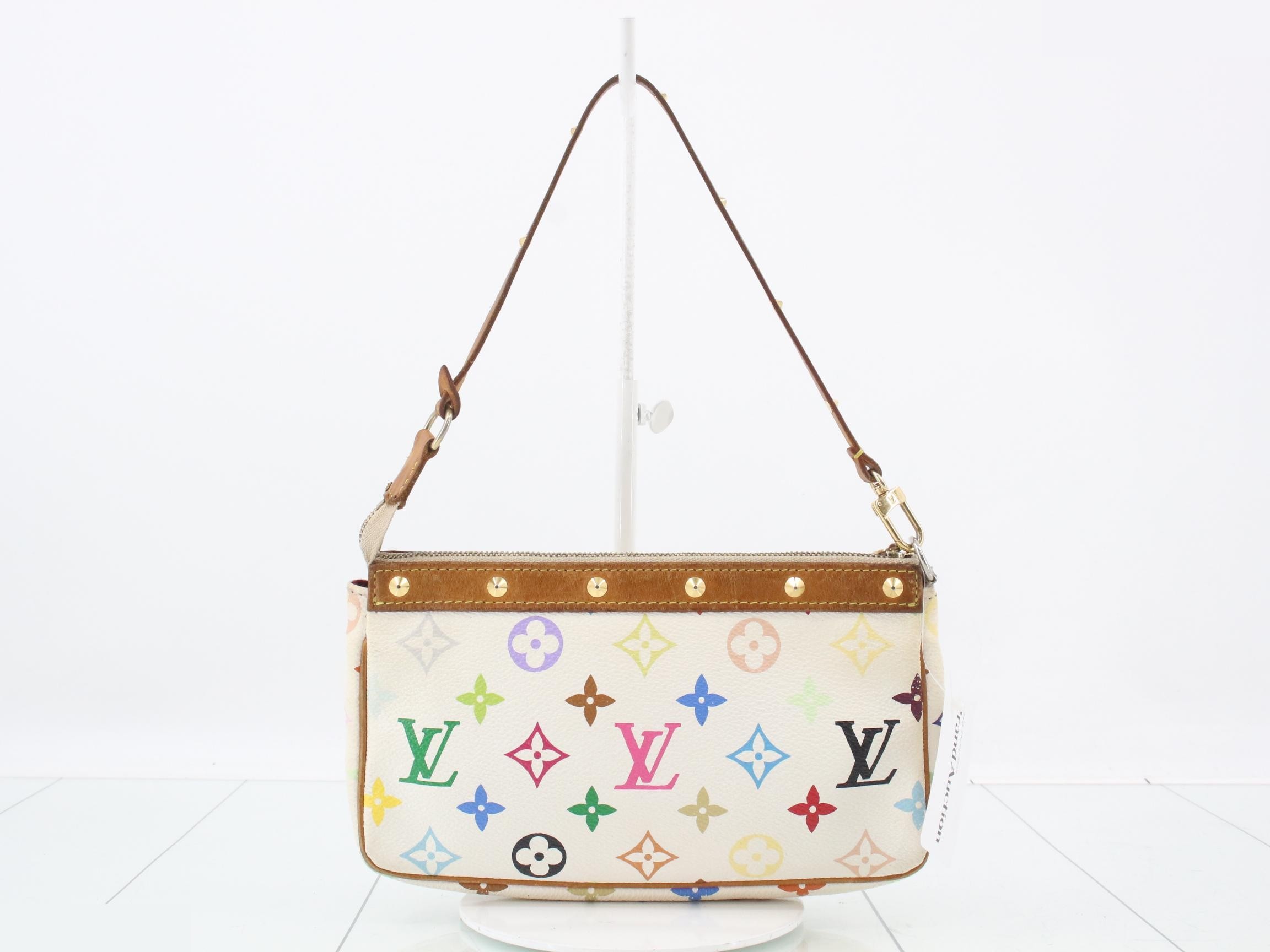Monogram Multicolor Pochette Accessoires Blanc White — view 2