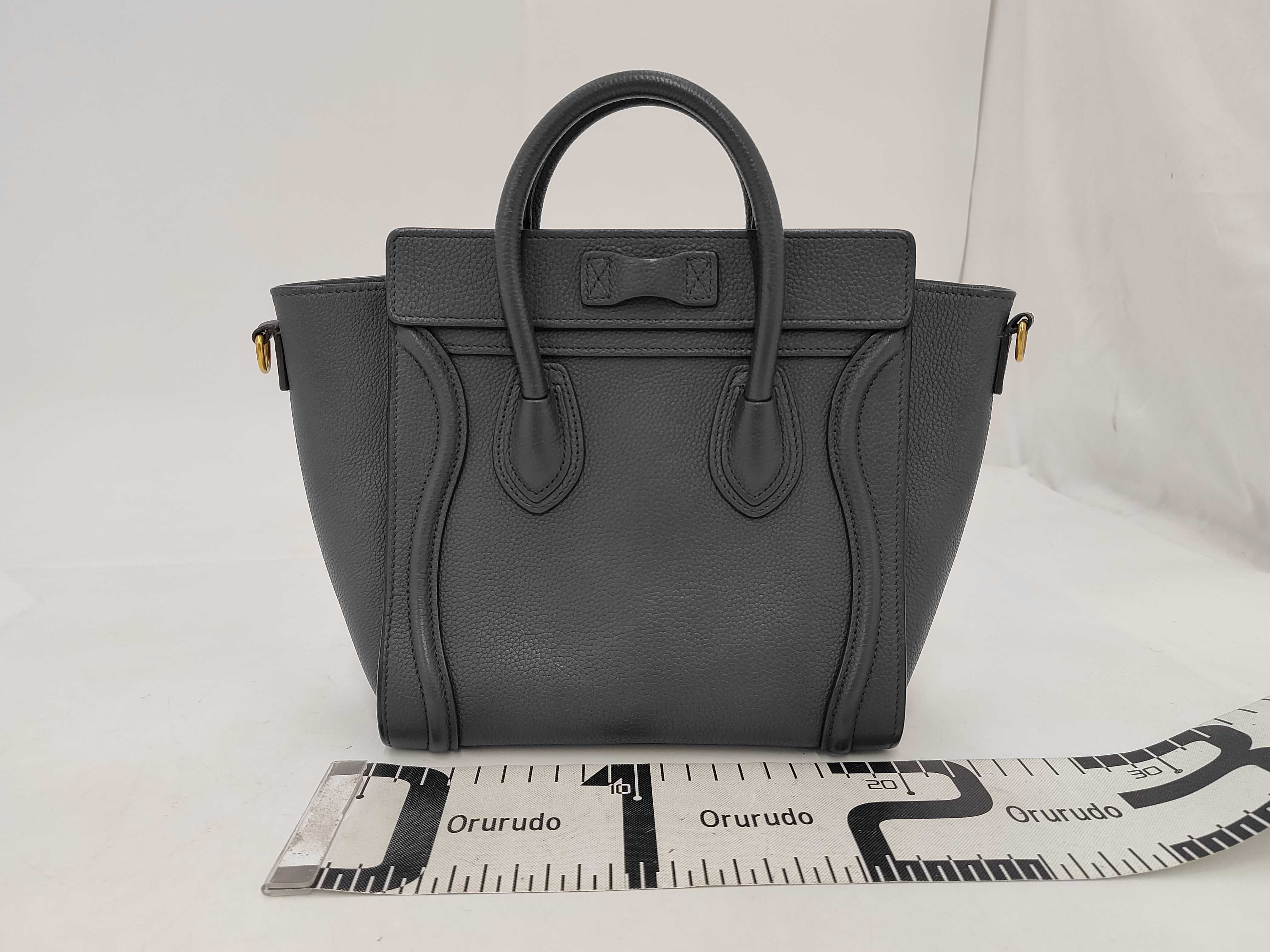 Luggage Nano Teal Leather Tote Bag — view 2