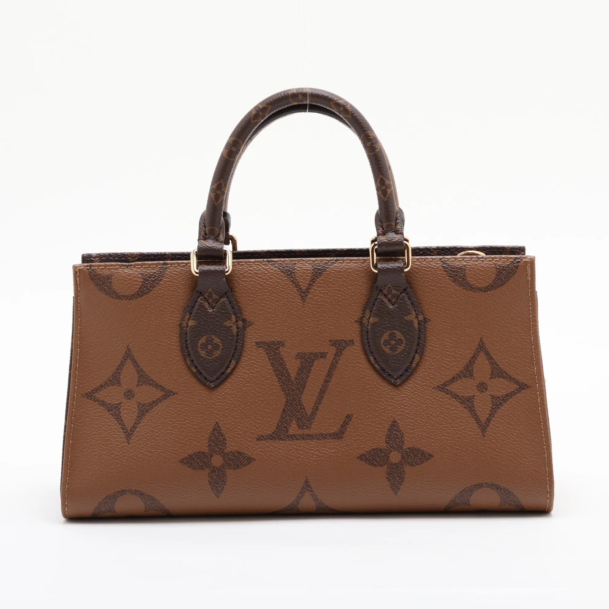 Giant Monogram Reverse OnTheGo EW M46653 Brown (RFID detected) — view 2