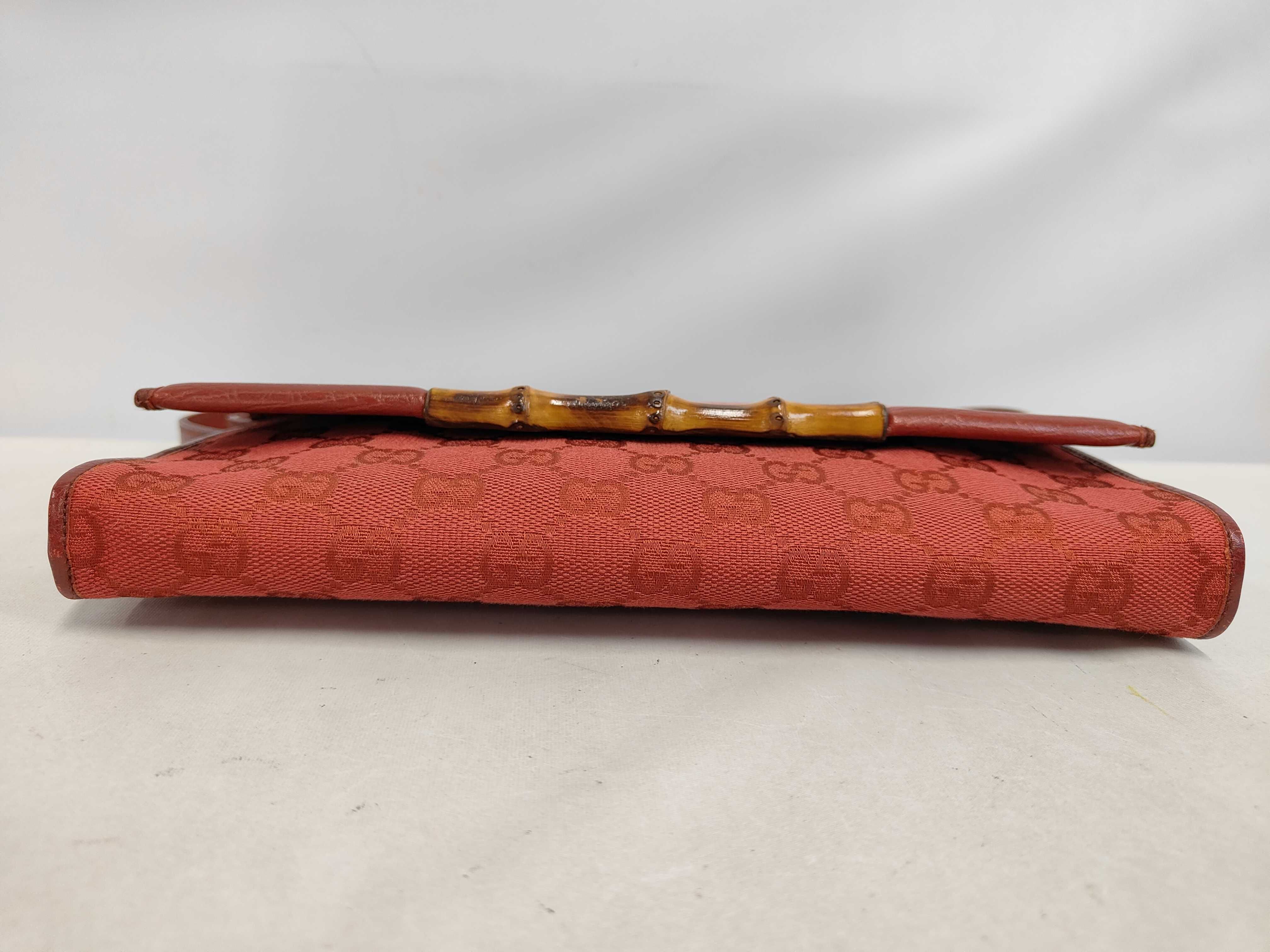 Shoulder Bag Bamboo 117594 GG Canvas Red Shoulder Bag — view 4