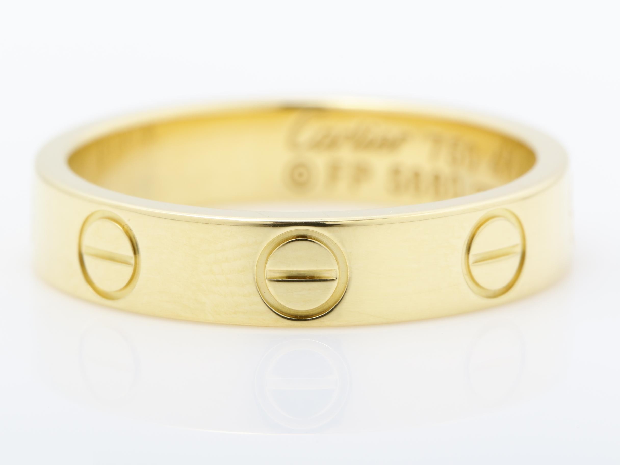 750YG Mini Love Ring, 47/3.4g — view 2