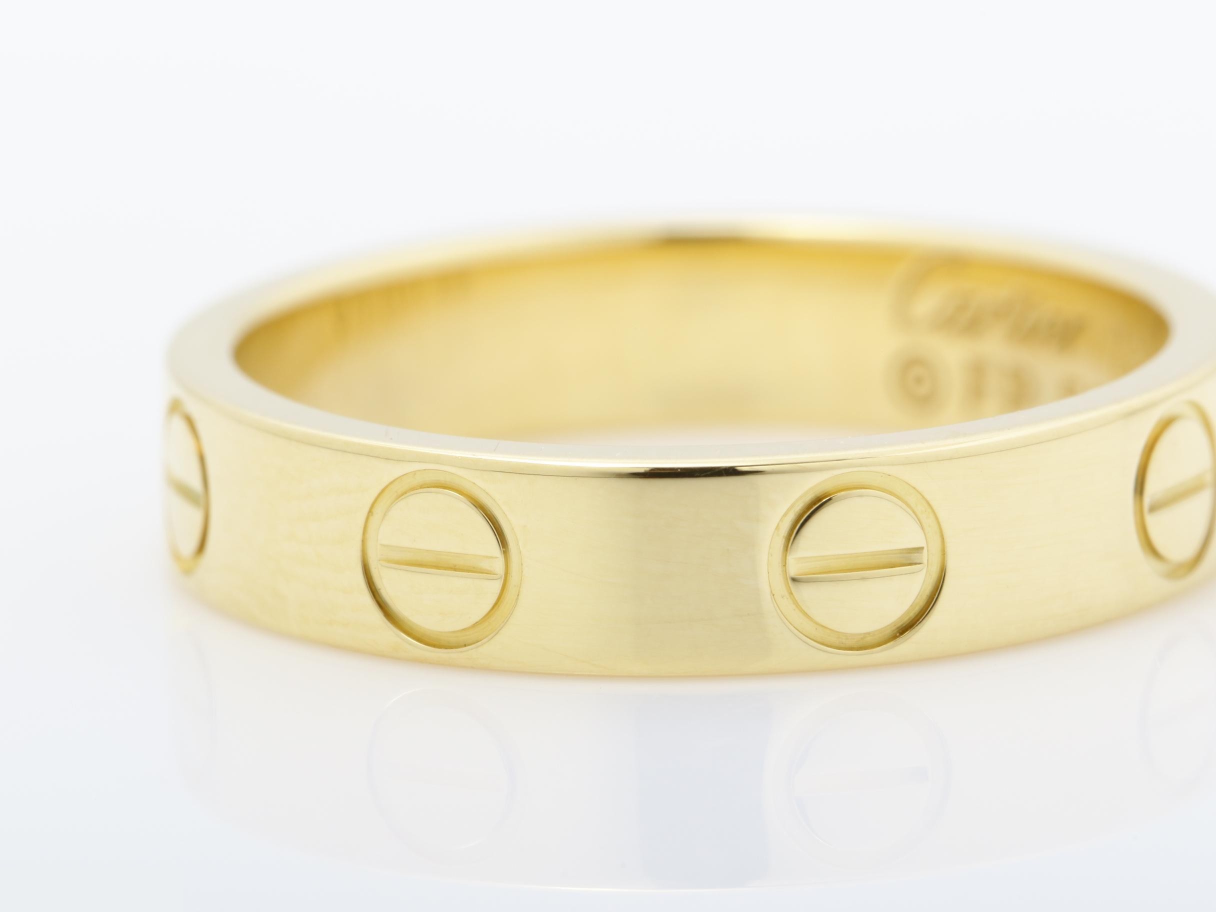 750YG Mini Love Ring, 47/3.4g — view 3