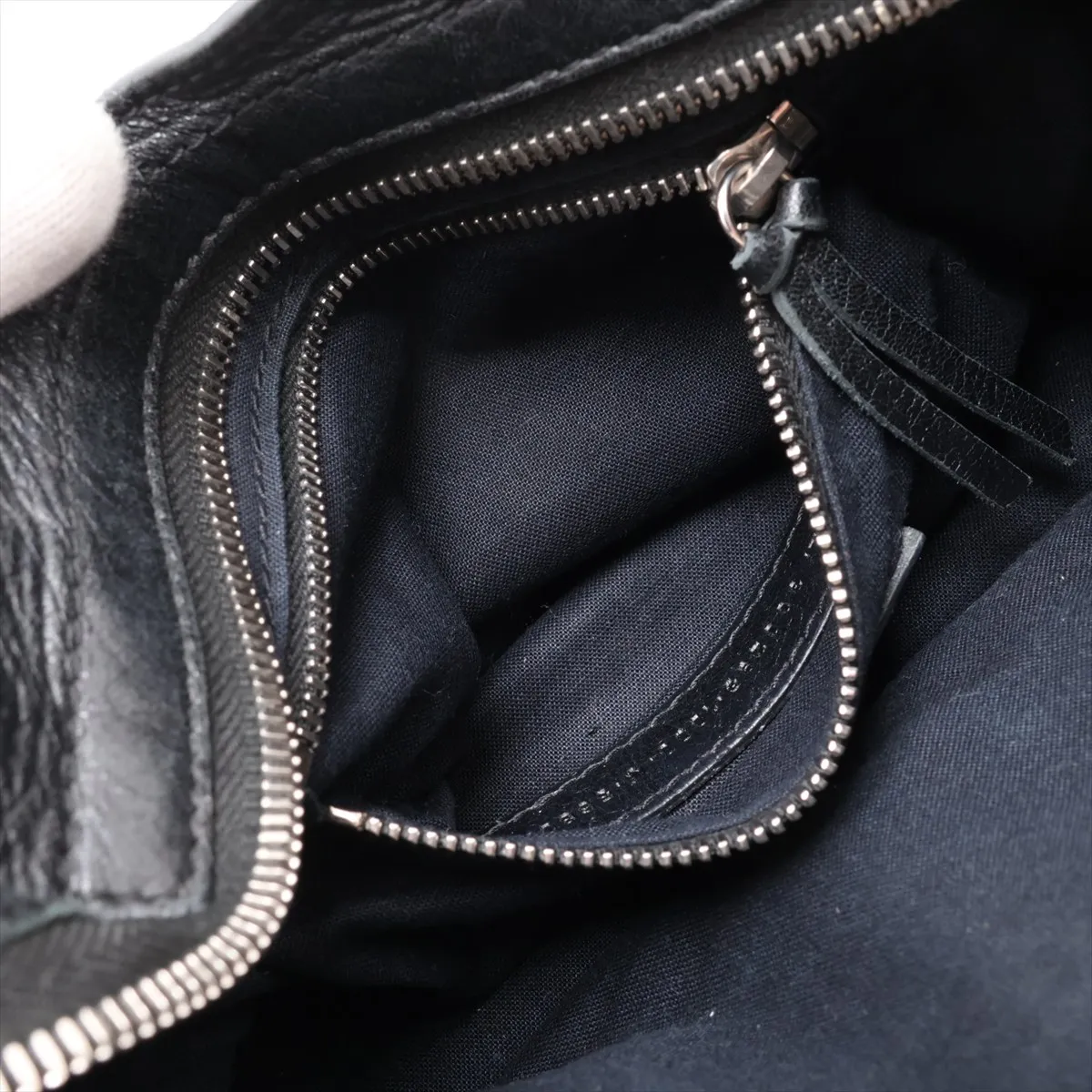Classic Mini City Leather 2-Way Handbag, Black, 300295, with Mirror — view 9