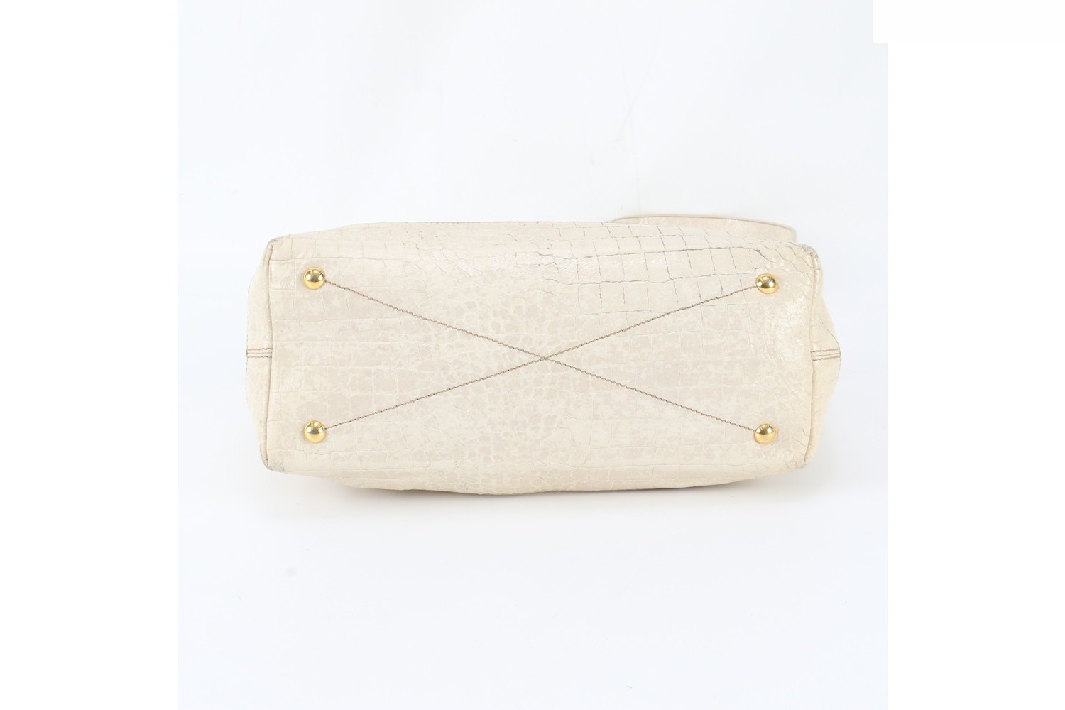 Crocodile embossed leather 2-way shoulder bag, crossbody bag. — view 7