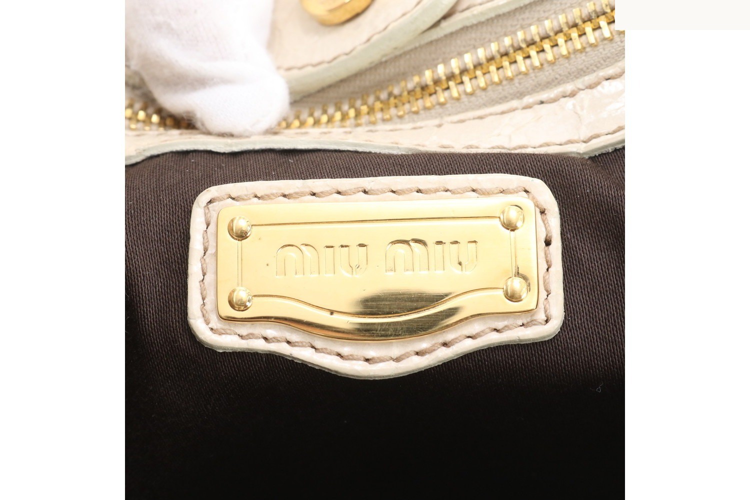 Crocodile embossed leather 2-way shoulder bag, crossbody bag. — view 9