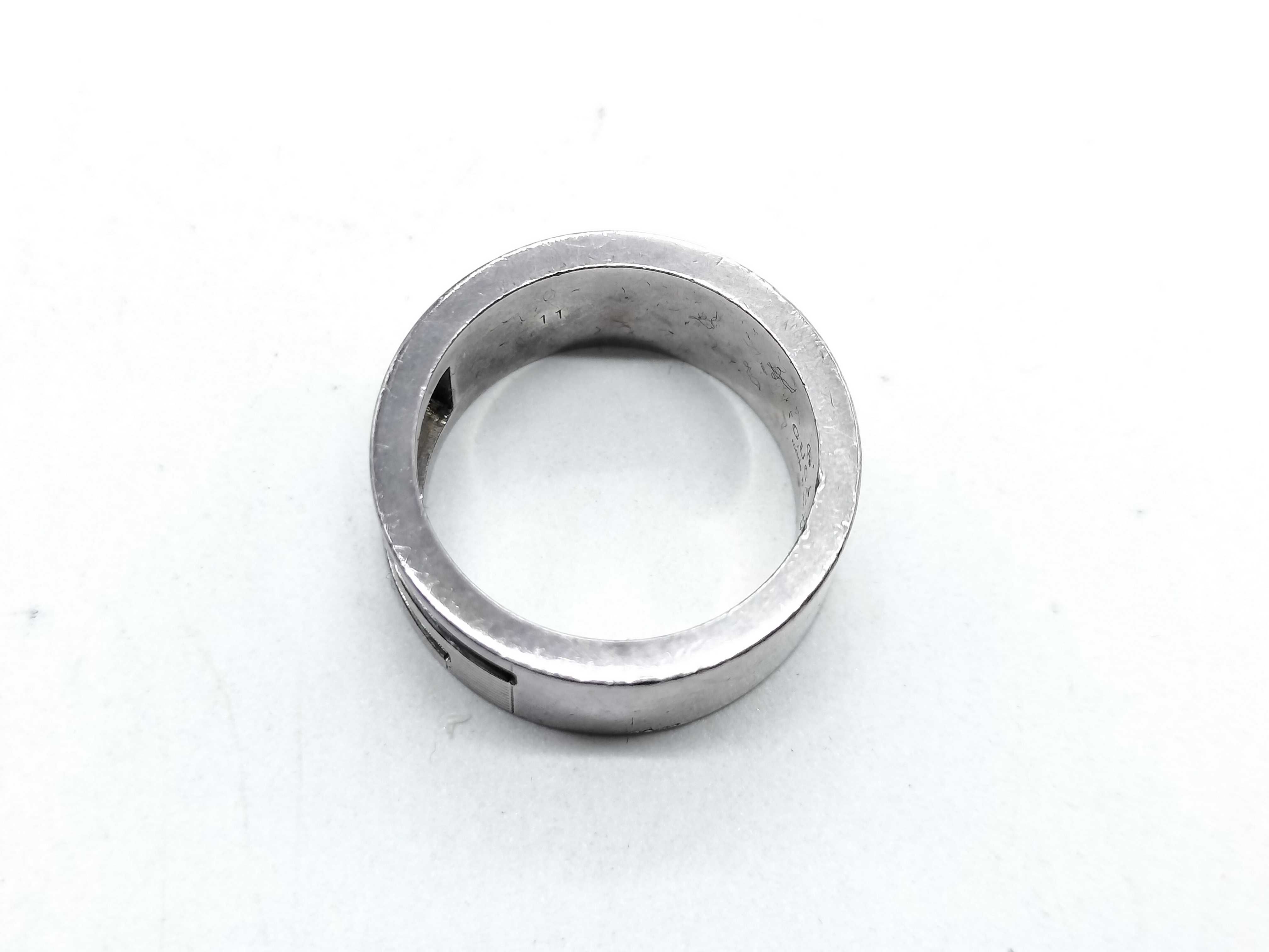 G logo ring, SV925, 7.4g. — view 7