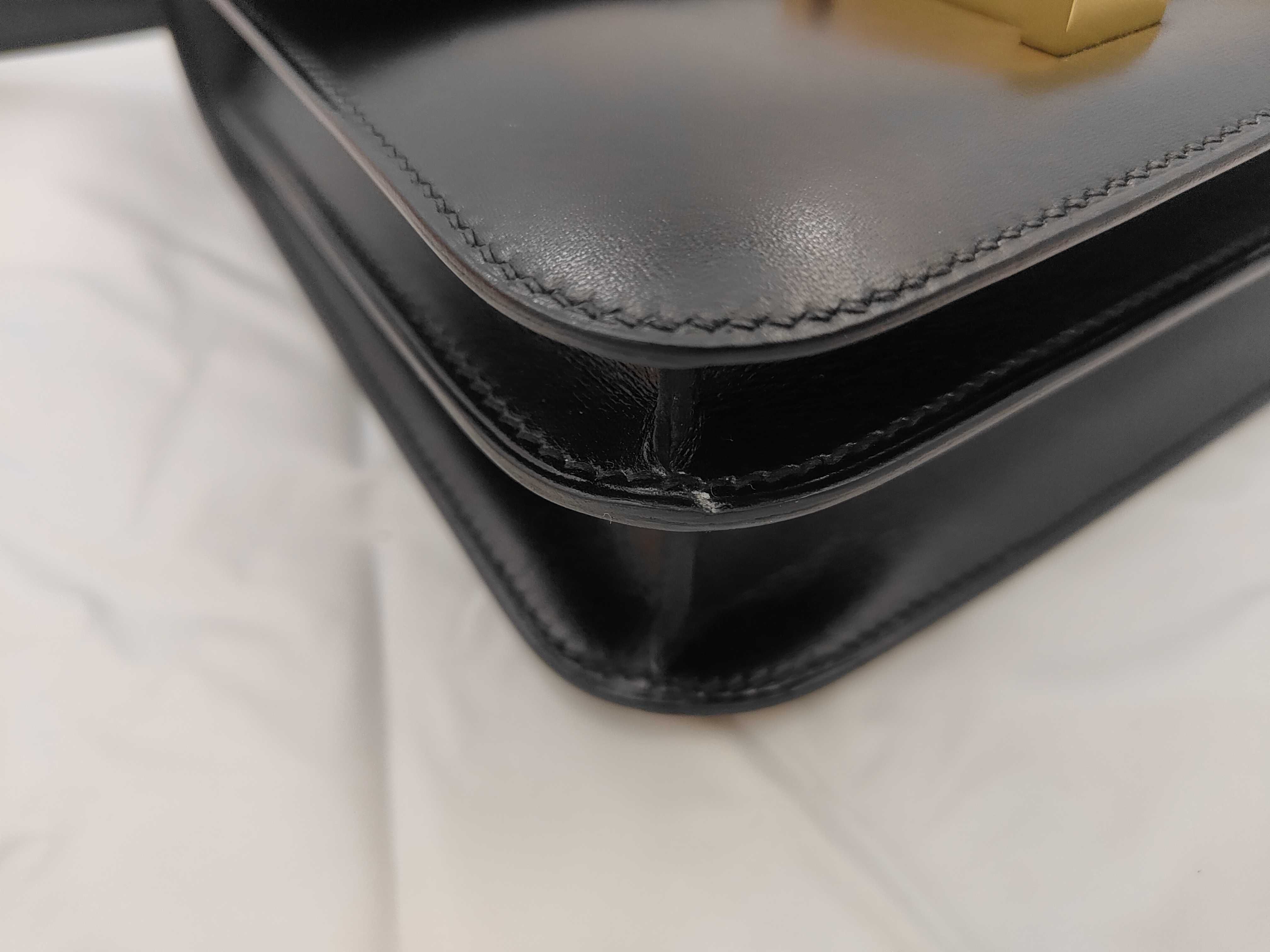 Constance Mini Box Calf Black GP B Stamp Shoulder Bag — view 6