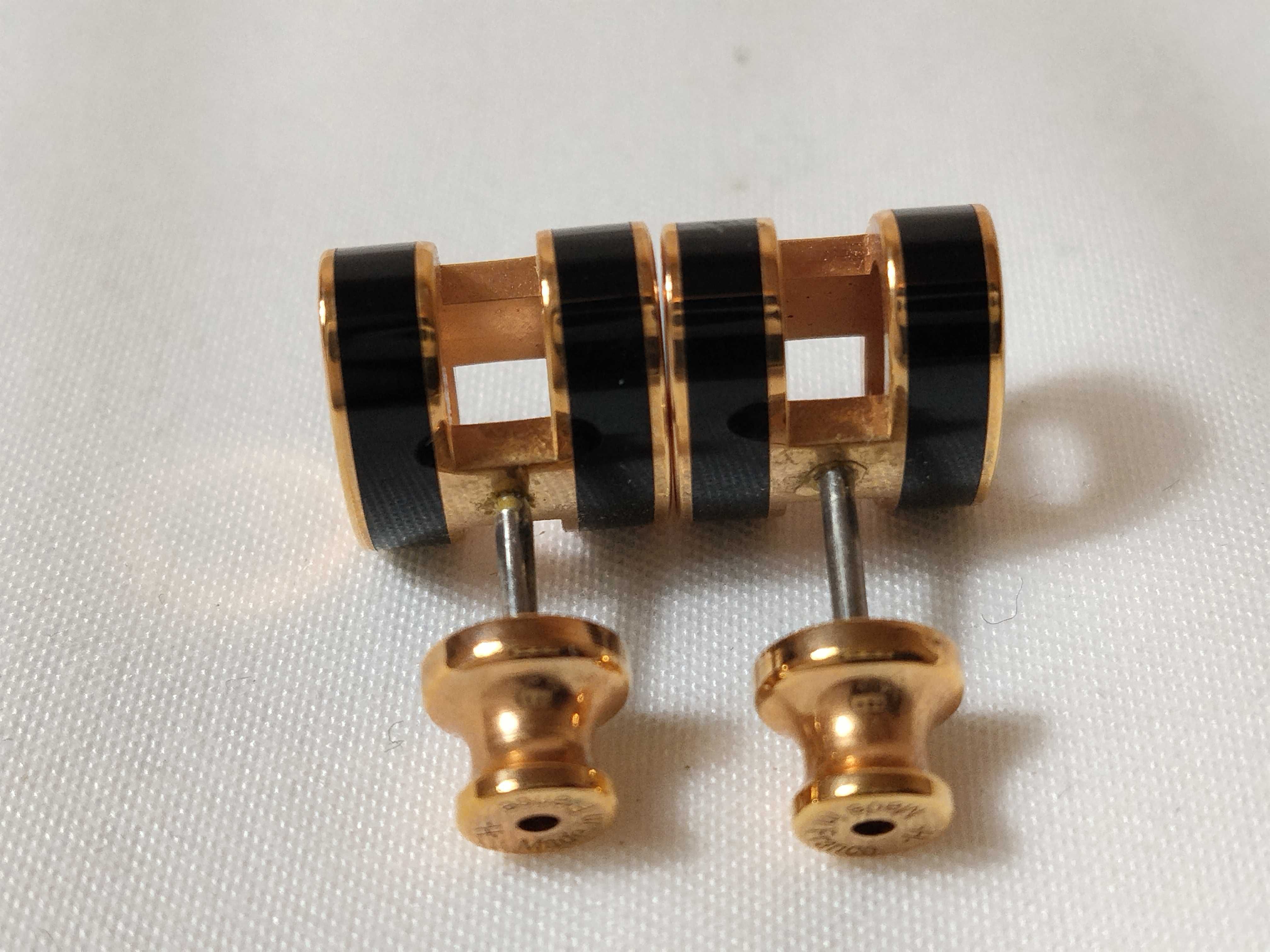 Pop H Earrings GD/BK Earrings — view 2