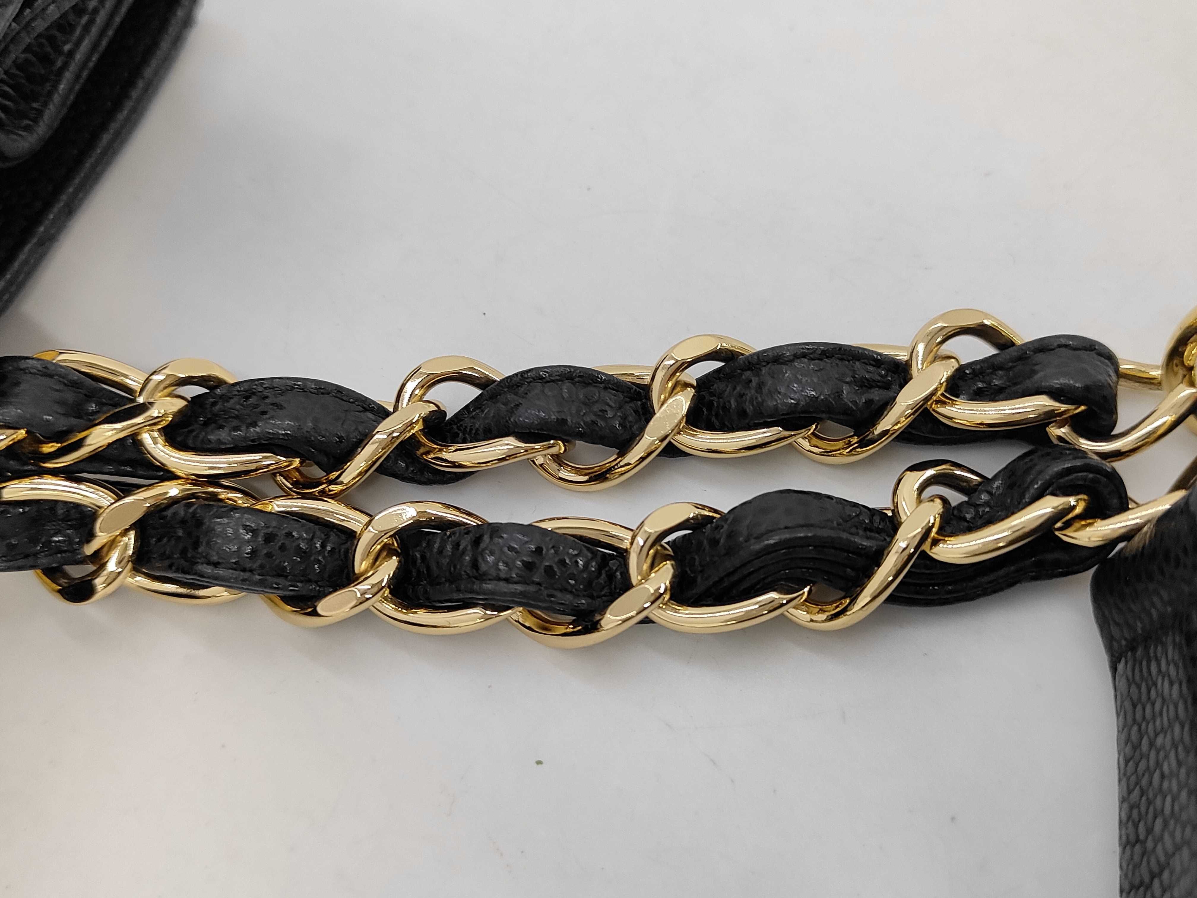 GST Caviar Skin Chain Tote Bag (Serial Number 16) — view 11