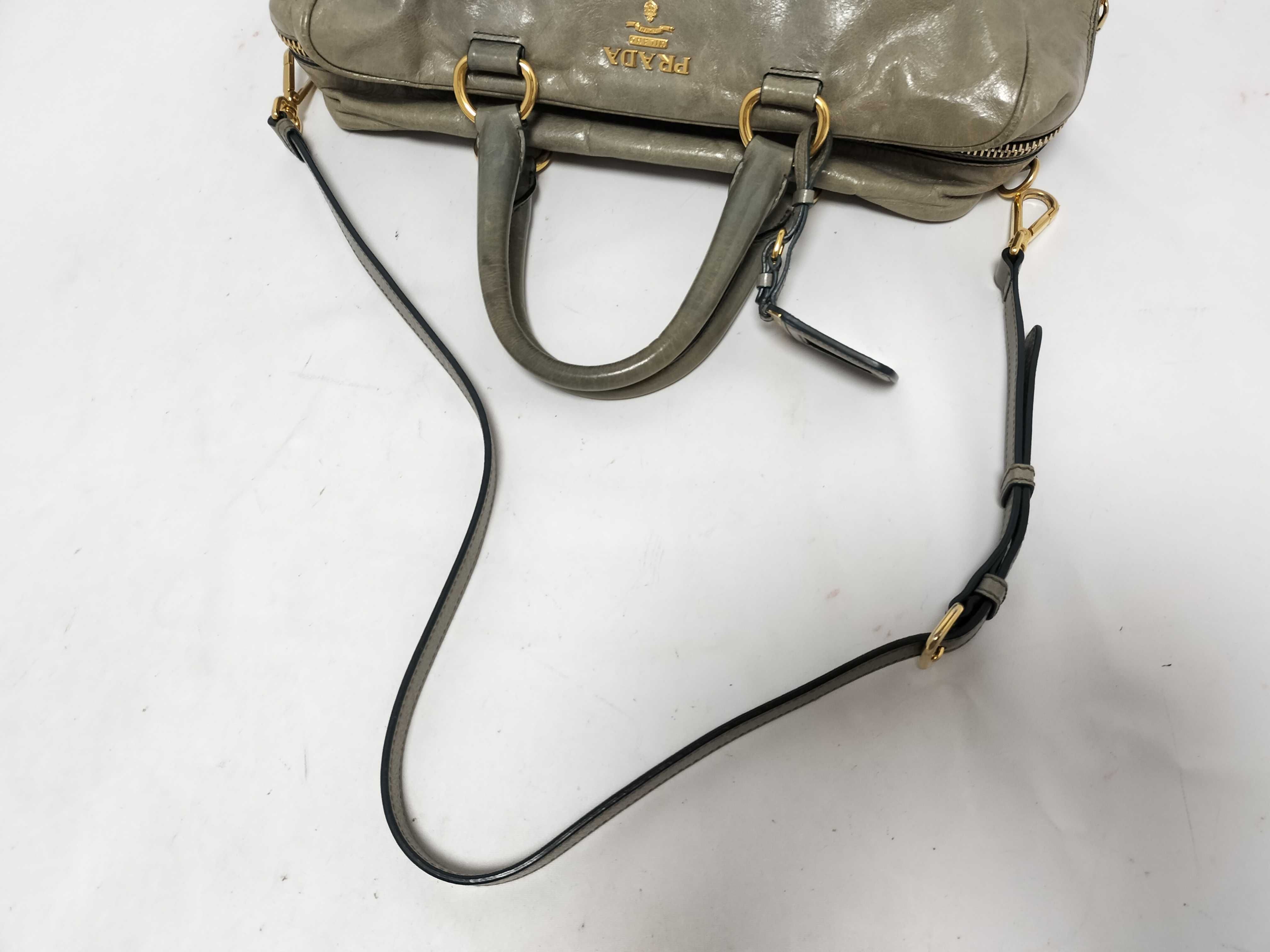 Vitello Shine Tote Bag Grey Handbag — view 3