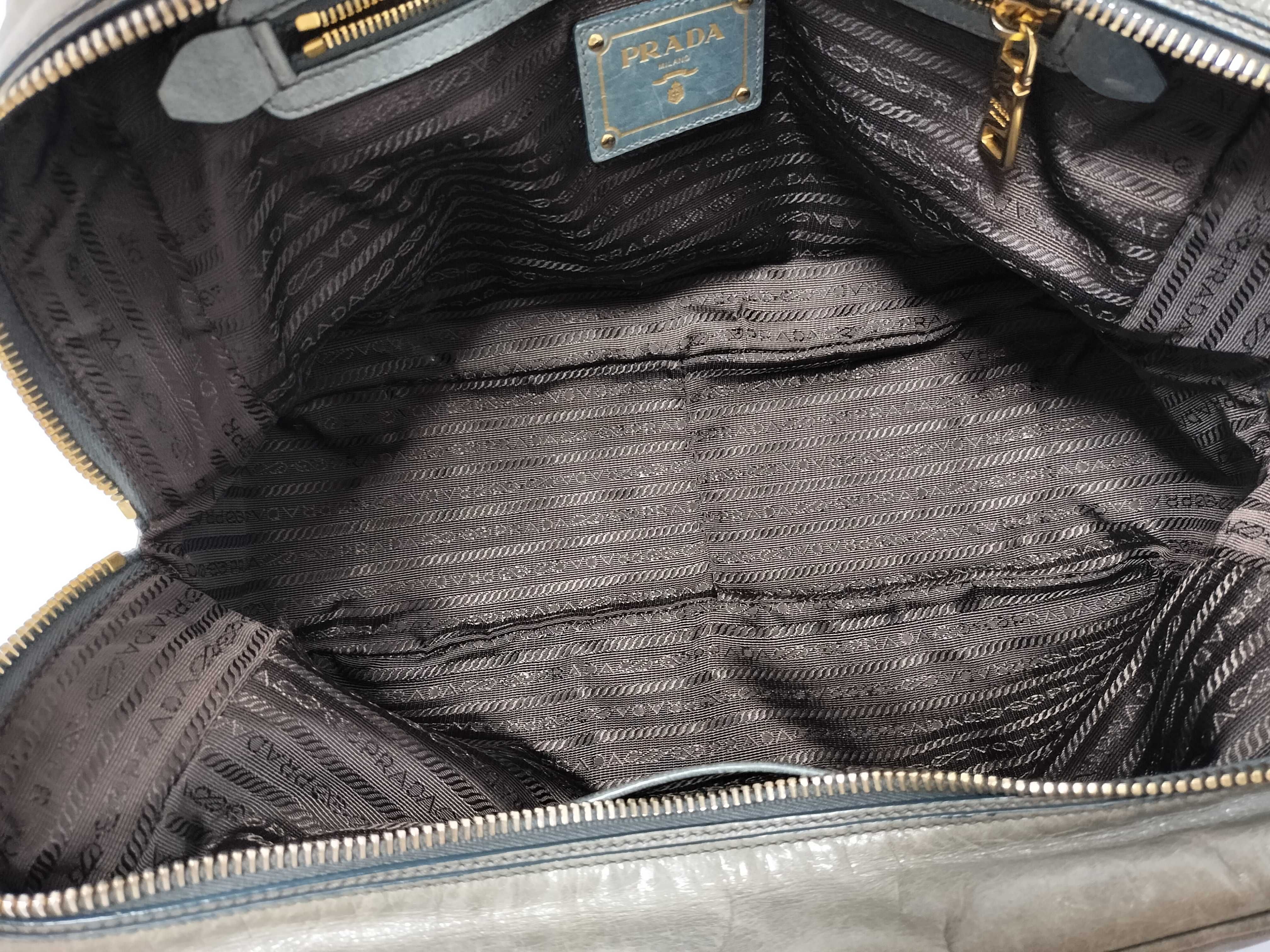 Vitello Shine Tote Bag Grey Handbag — view 10