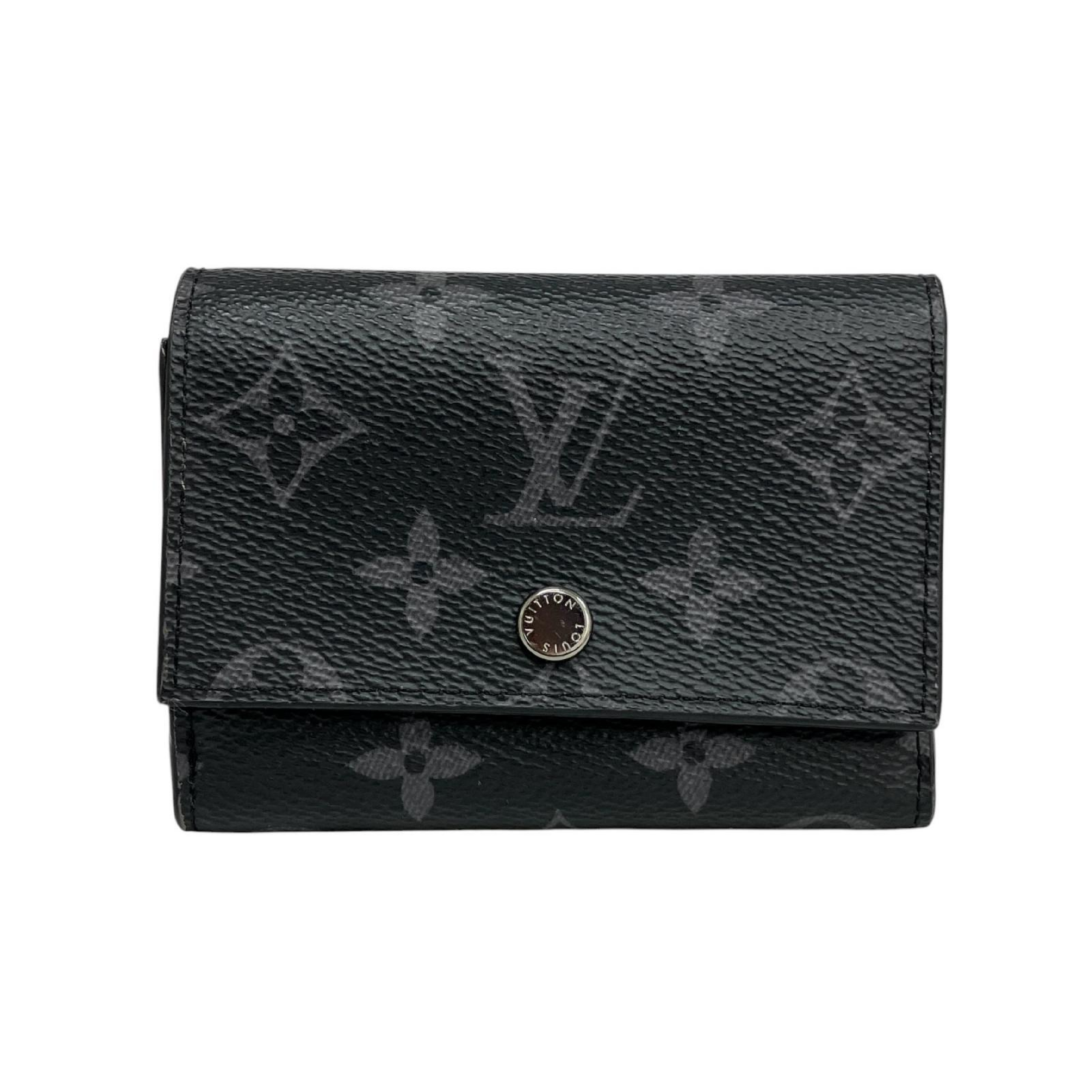 【*Shipped from: Hong Kong*】LOUIS VUITTON Black Coated Canvas Monogram Eclipse Portefeuille Victor Bi-fold Wallet M12598 Wallet — view 2