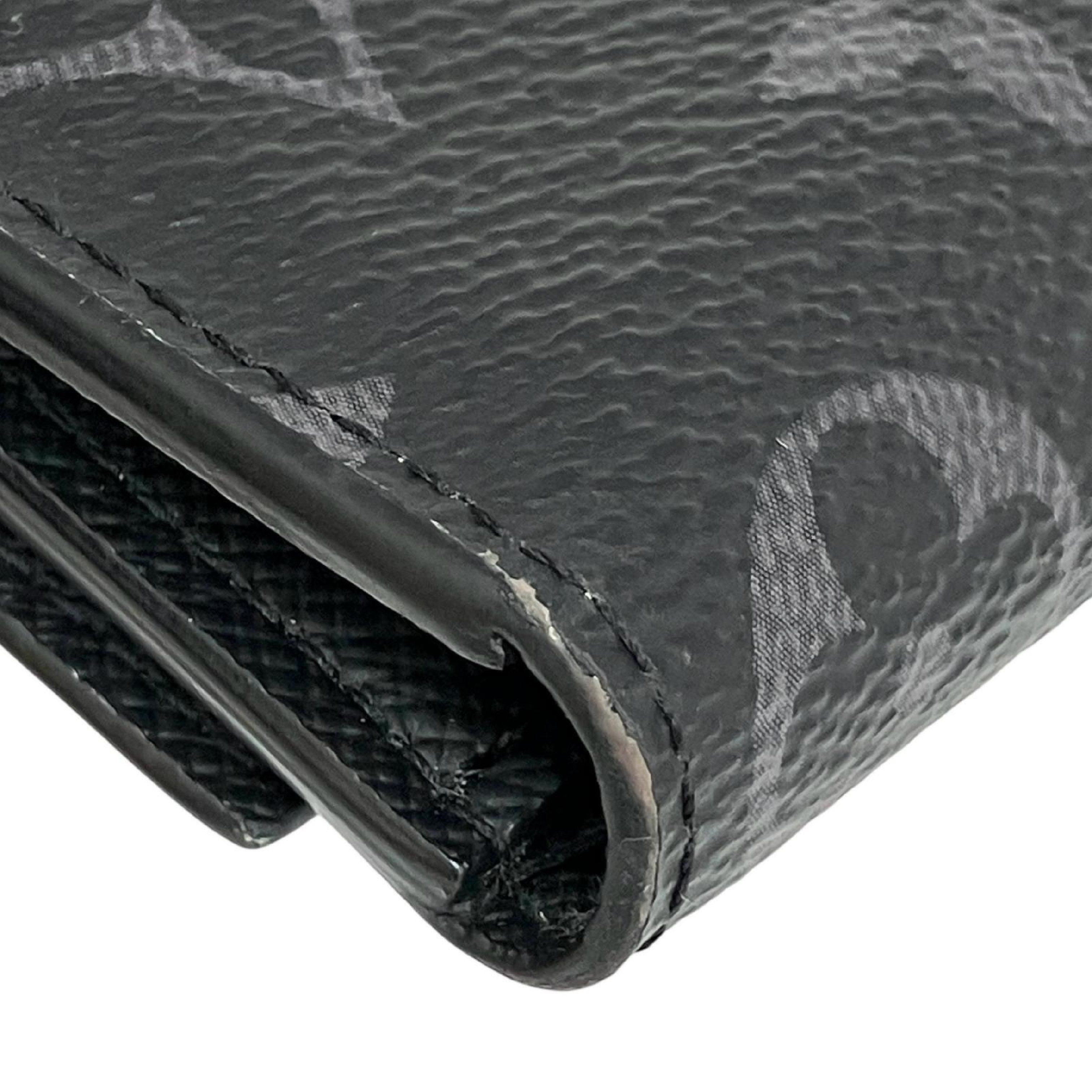 【*Shipped from: Hong Kong*】LOUIS VUITTON Black Coated Canvas Monogram Eclipse Portefeuille Victor Bi-fold Wallet M12598 Wallet — view 7