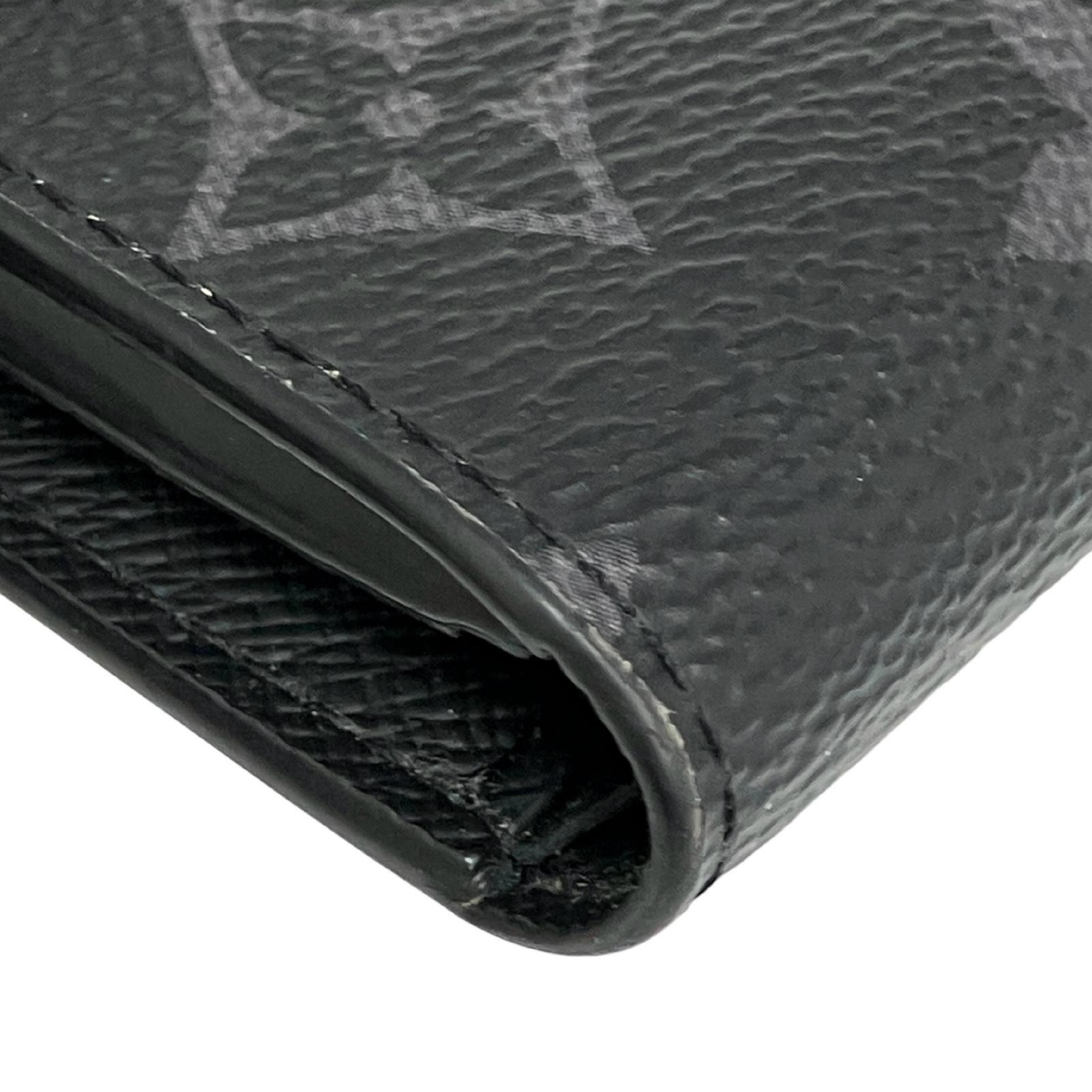 【*Shipped from: Hong Kong*】LOUIS VUITTON Black Coated Canvas Monogram Eclipse Portefeuille Victor Bi-fold Wallet M12598 Wallet — view 8