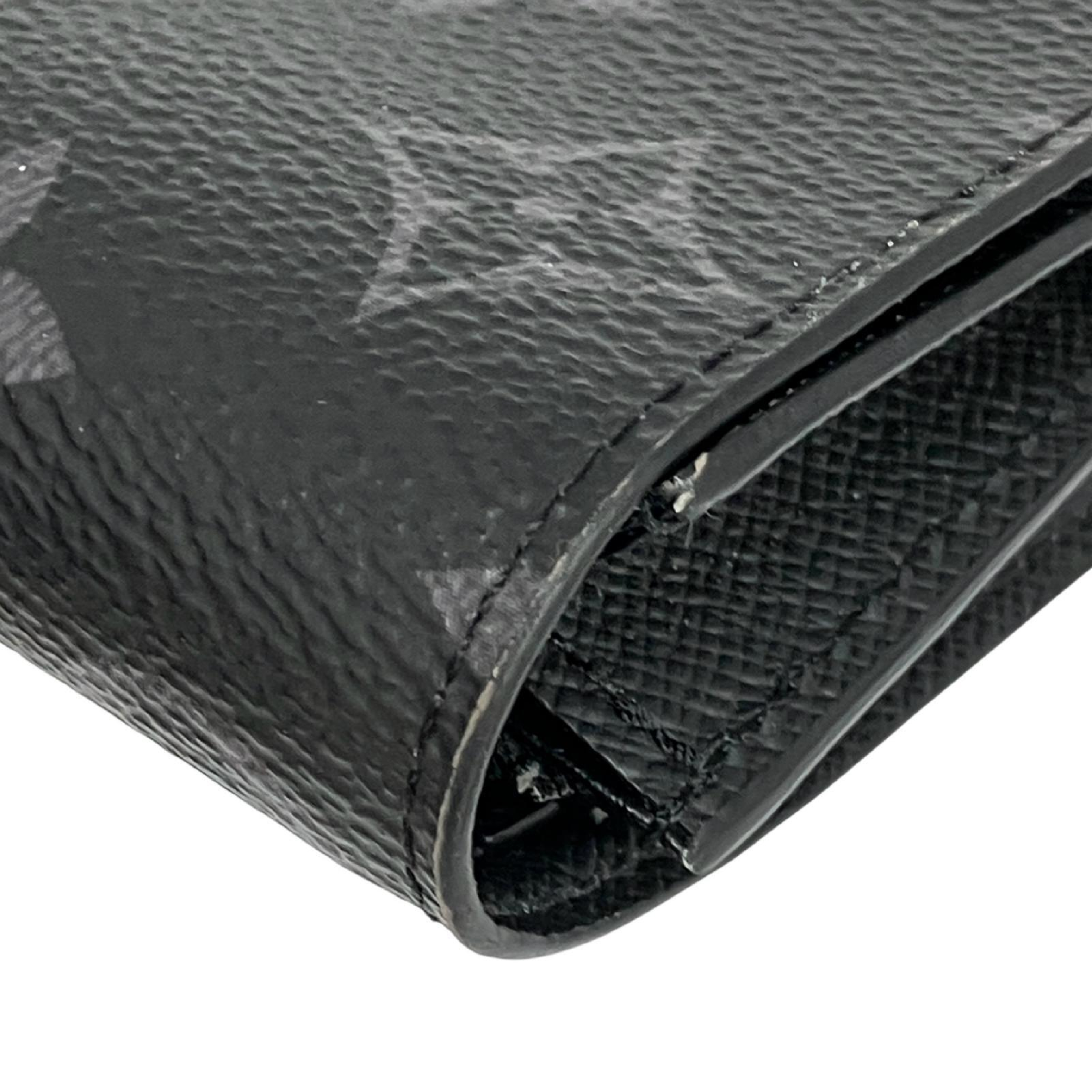 【*Shipped from: Hong Kong*】LOUIS VUITTON Black Coated Canvas Monogram Eclipse Portefeuille Victor Bi-fold Wallet M12598 Wallet — view 9