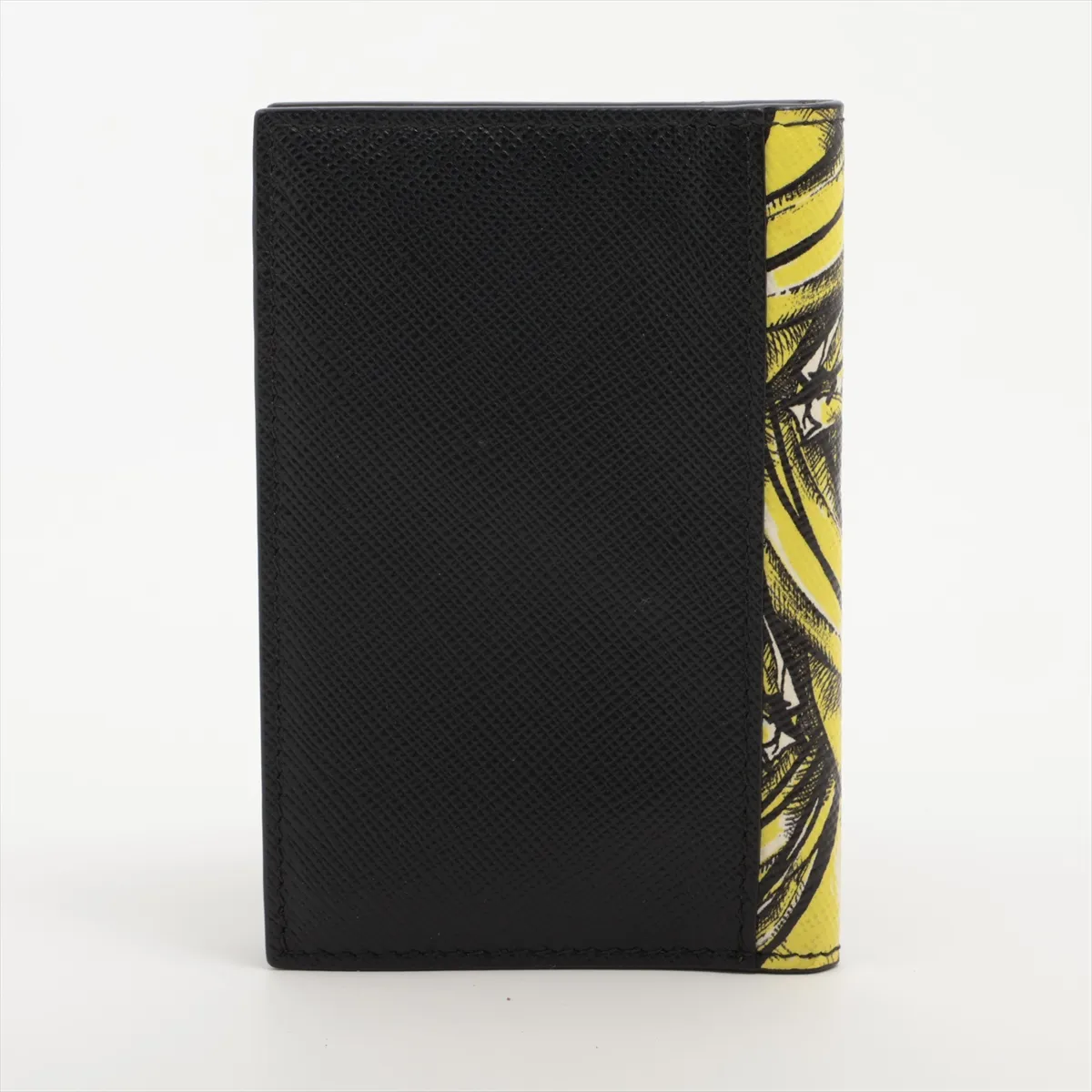 Saffiano 2MC101 Leather Card Case, Black — view 2