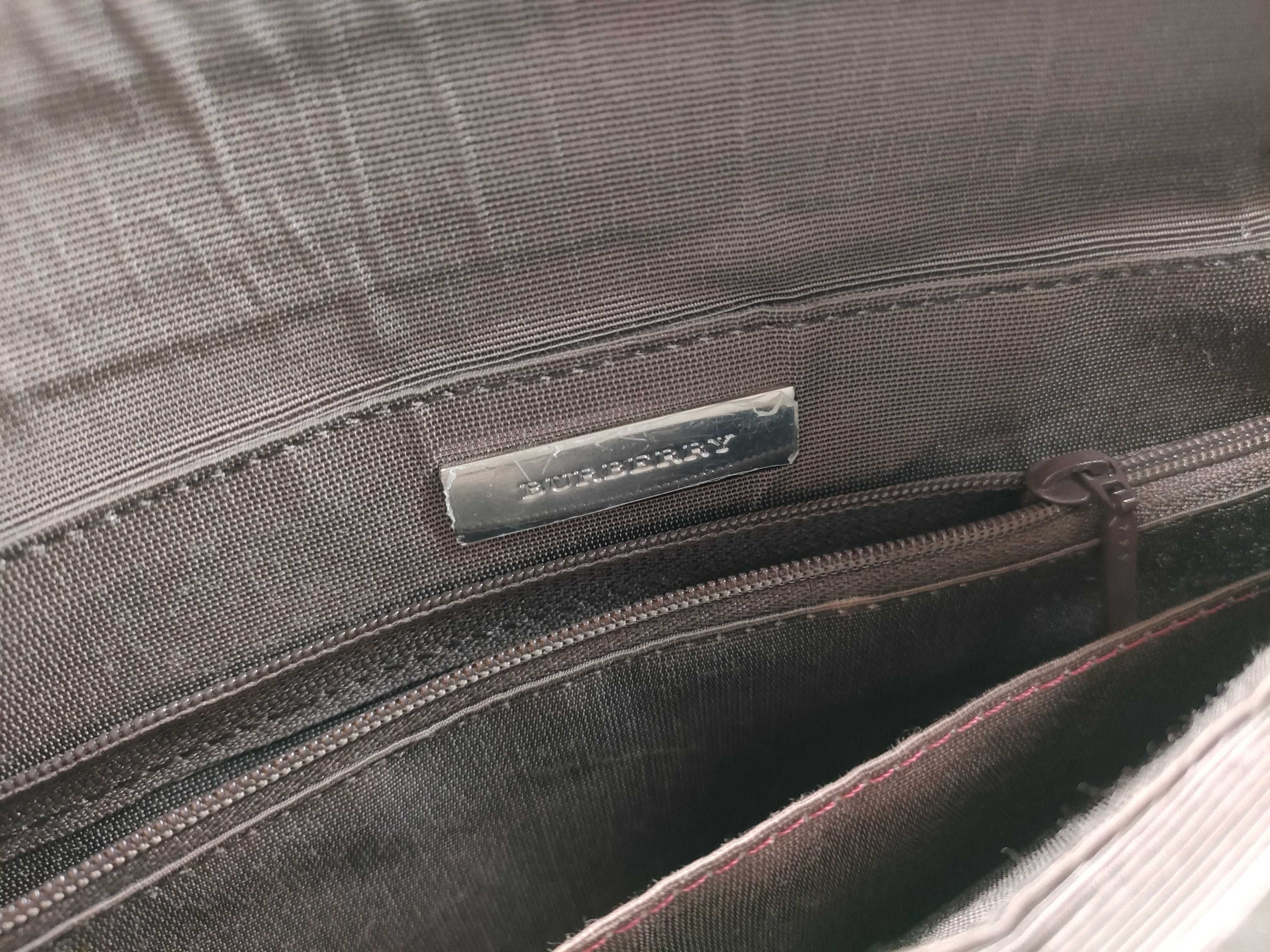 Nova Check Canvas x Leather Hand Tote Bag — view 14