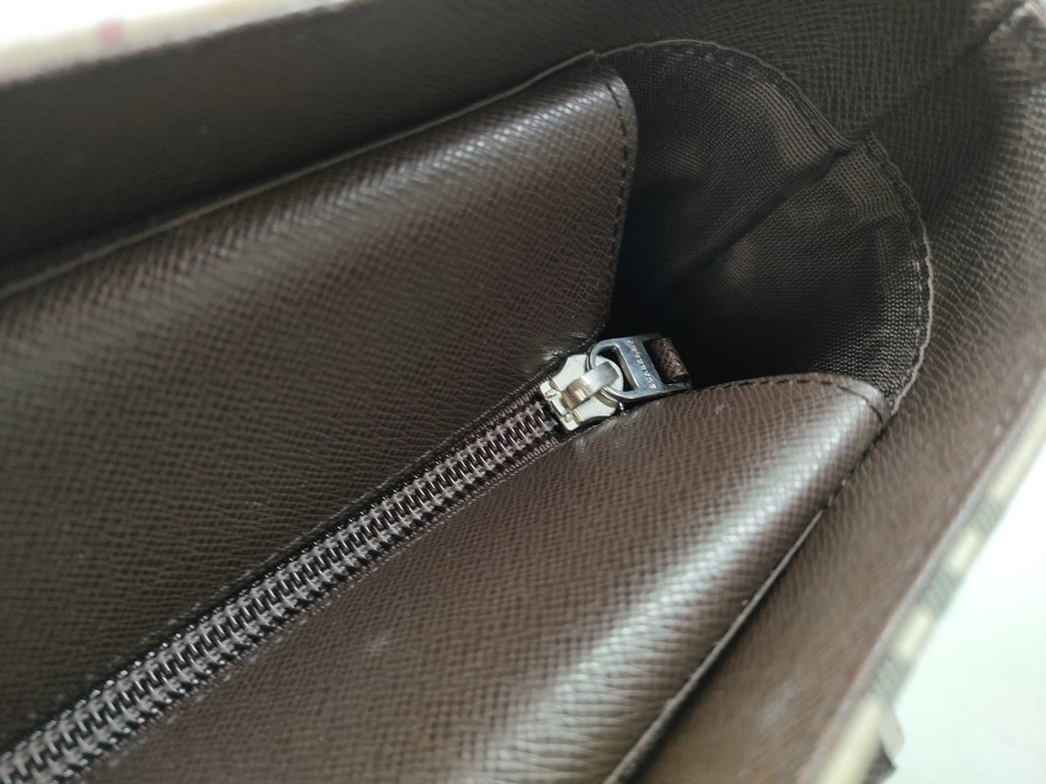 Nova Check Canvas x Leather Hand Tote Bag — view 9