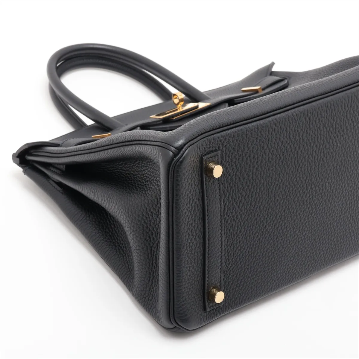 [Individually packaged] Hermes Birkin 30 Letournée Togo Black Gold Hardware Year: 2020 — view 4