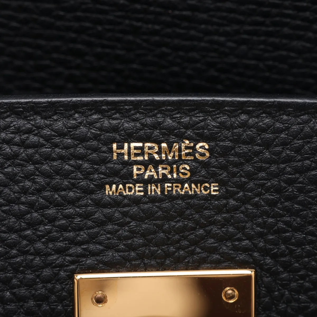 [Individually packaged] Hermes Birkin 30 Letournée Togo Black Gold Hardware Year: 2020 — view 10