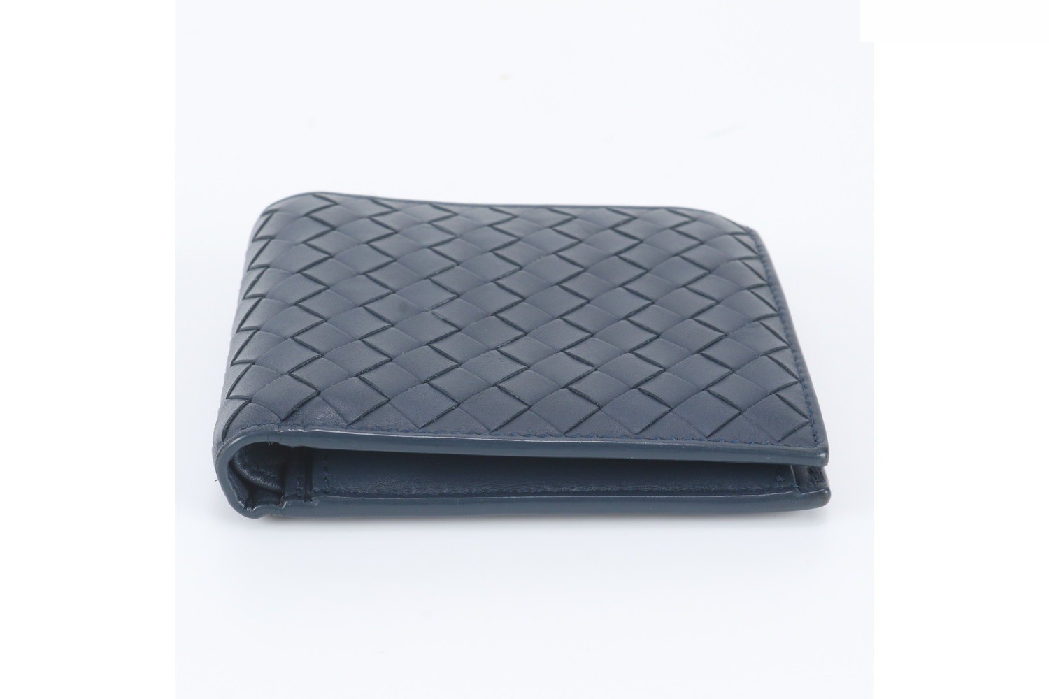 Intrecciato woven leather bi-fold wallet — view 4