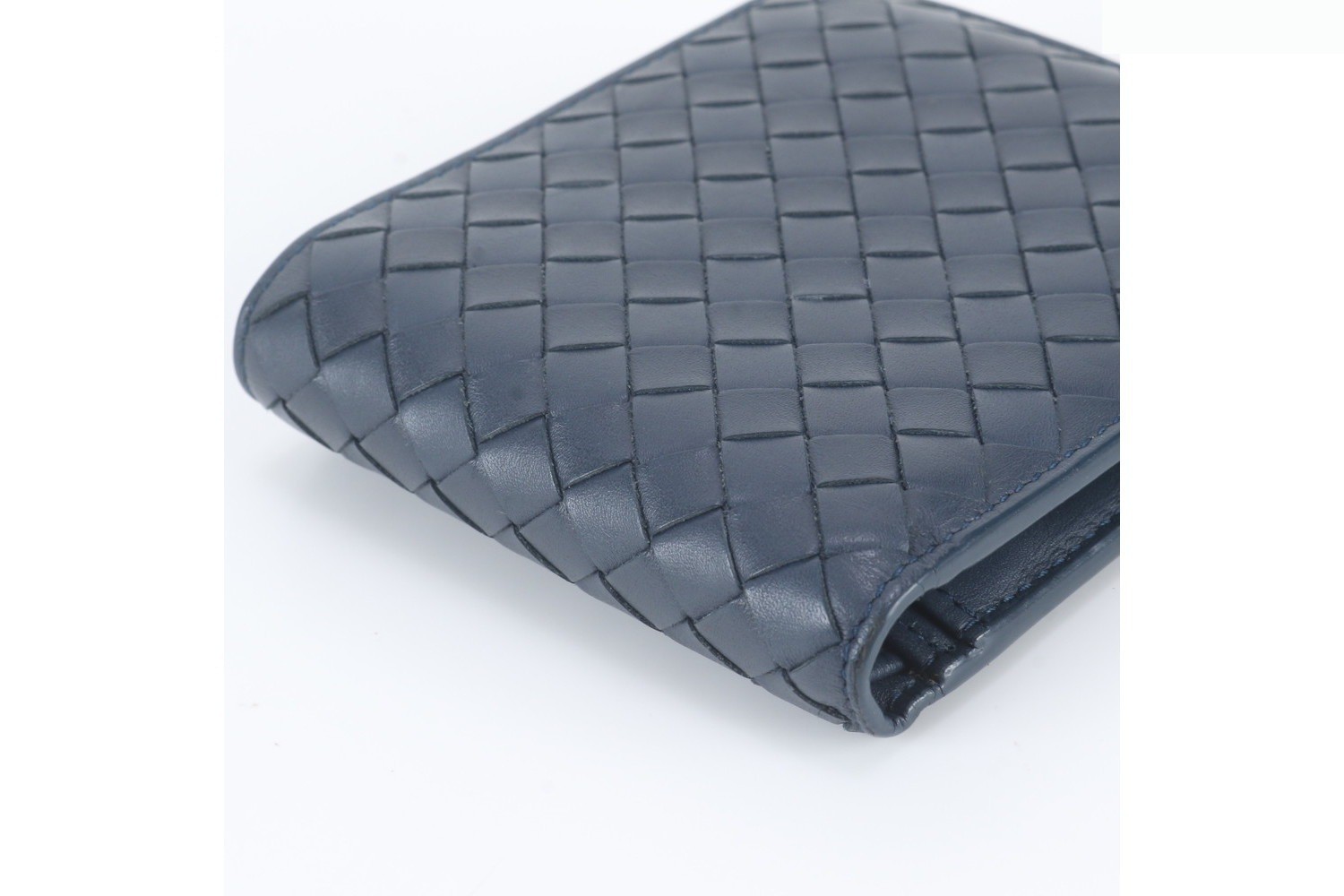 Intrecciato woven leather bi-fold wallet — view 5