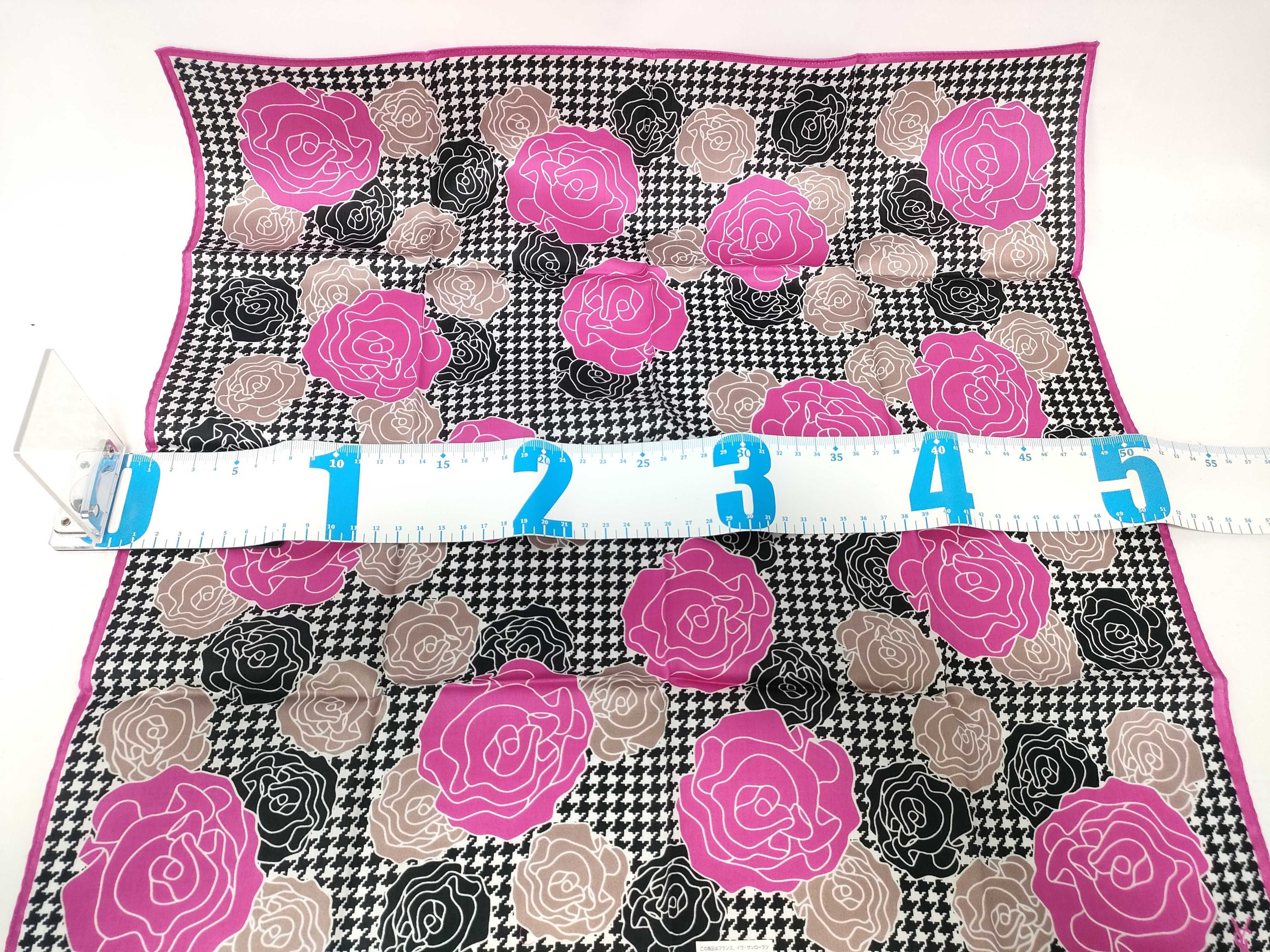 Handkerchief Scarf with Sticker Rose Houndstooth Other Accessories — view 2