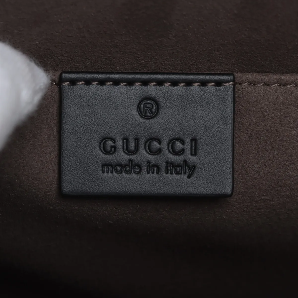 Guccisima leather clutch bag black 475316 — view 7