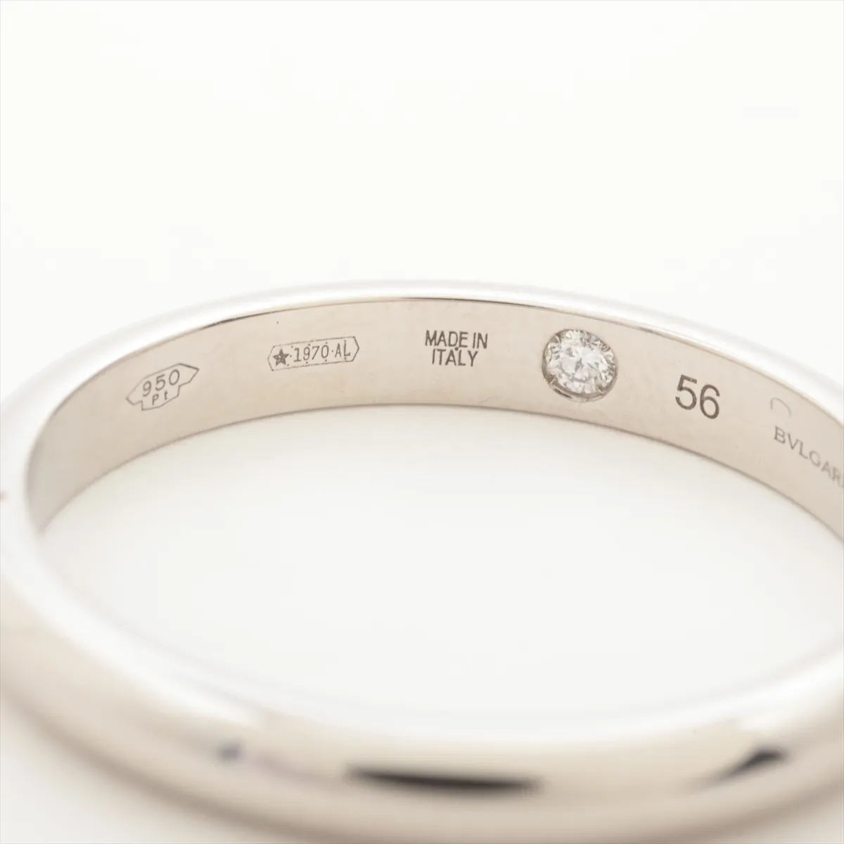 Fedi Ring, Pt950, 4.8g, Size 56, AE2A73, QR code scannable. — view 3