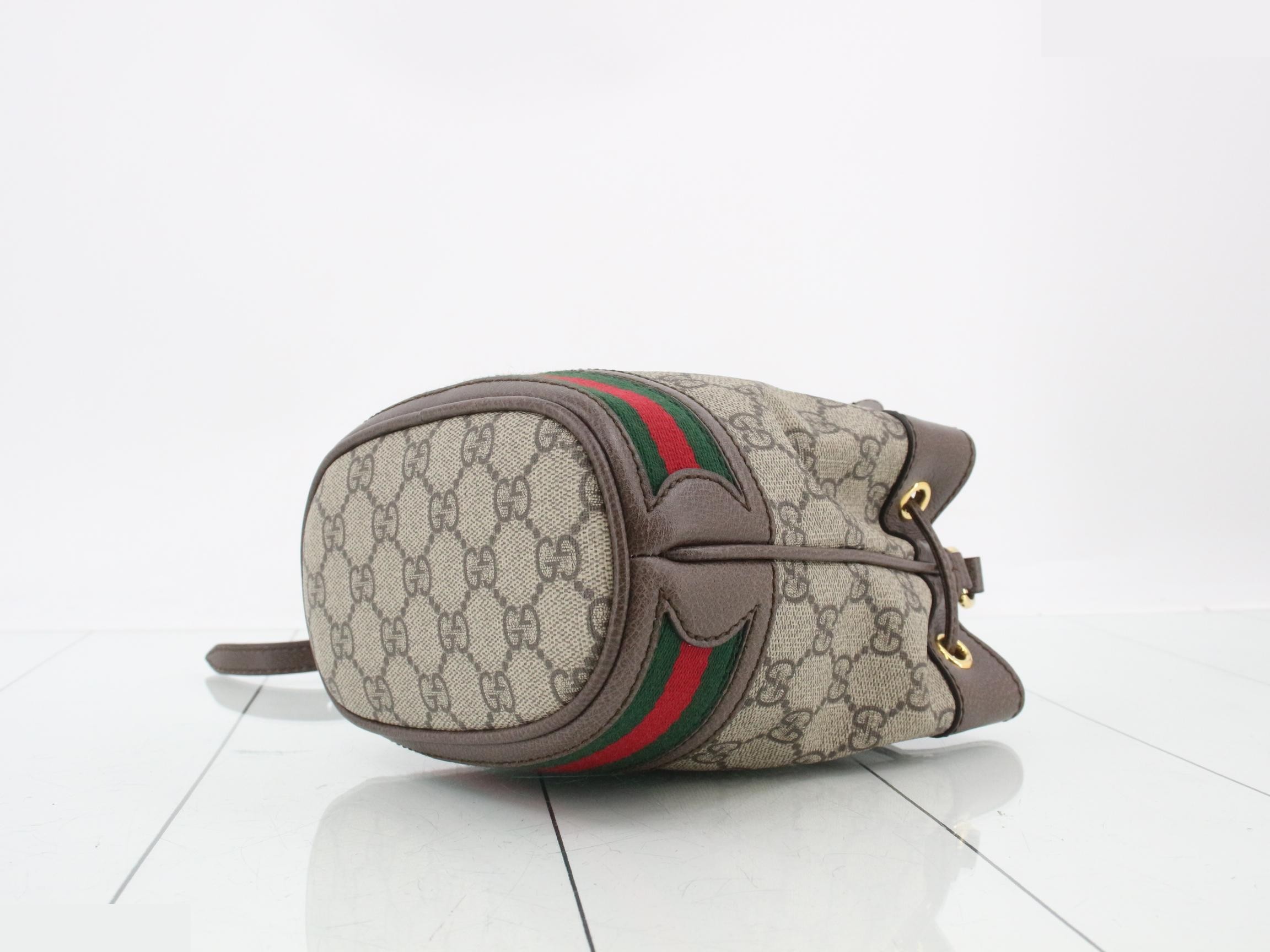 GG Supreme Sherry Line Drawstring Shoulder Bag — view 6