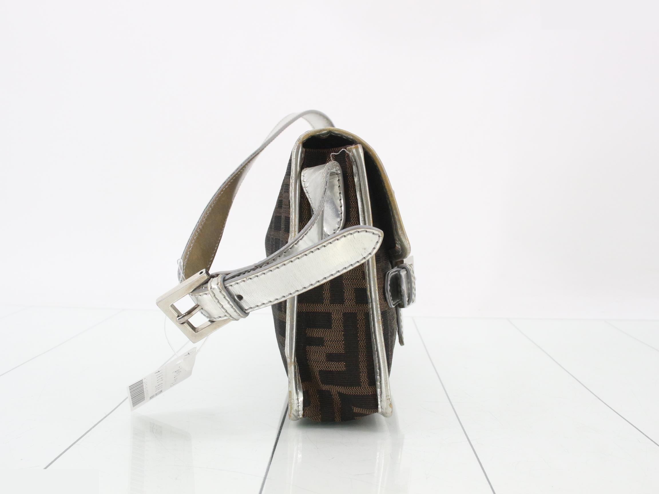 ZUCCA (bag) - One-shoulder bag, silver and brown — view 4