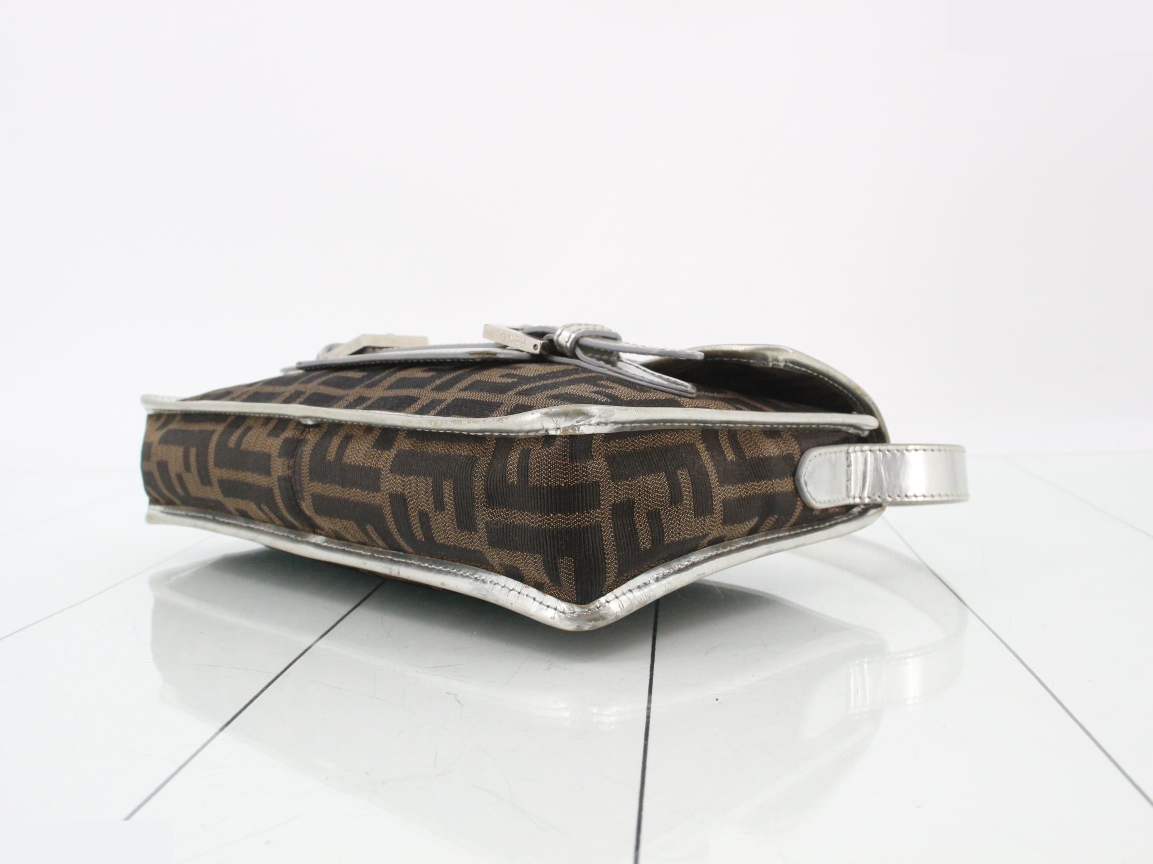 ZUCCA (bag) - One-shoulder bag, silver and brown — view 6