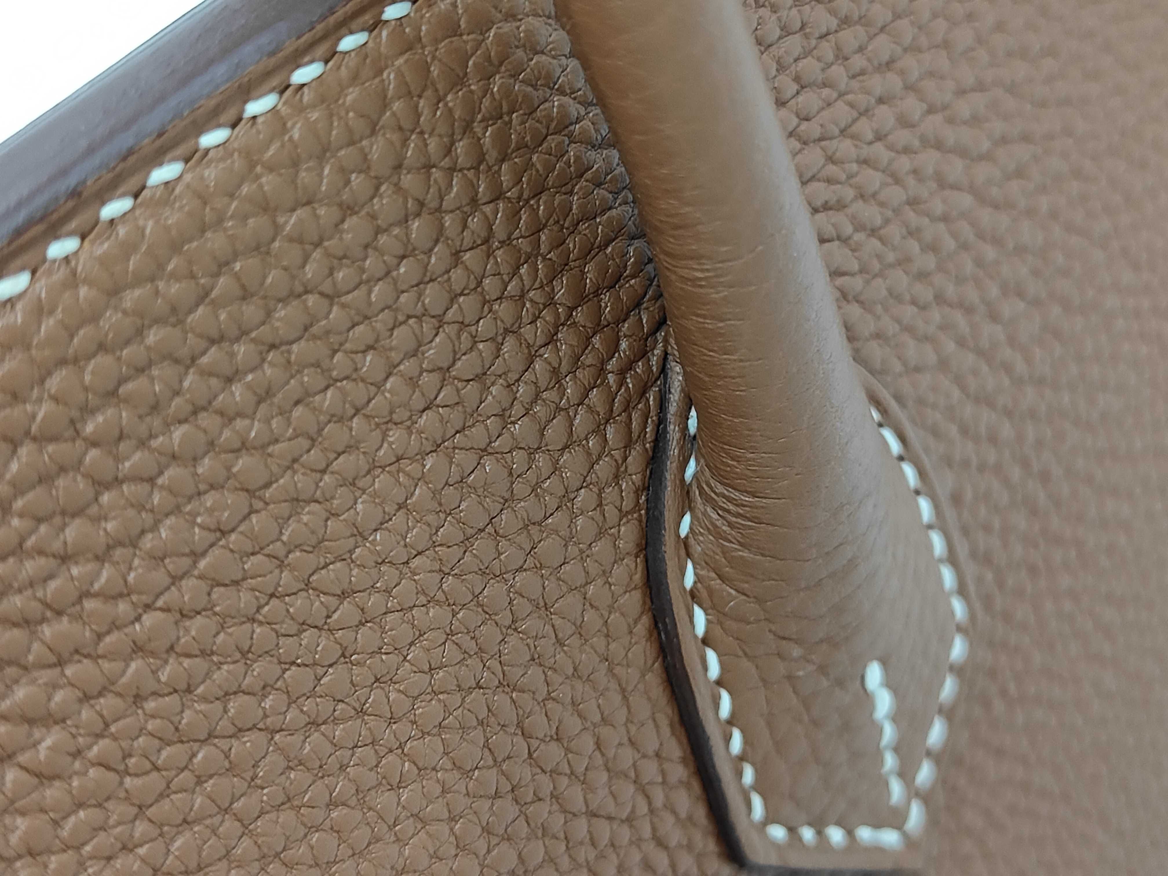 Birkin 25 Gold Togo Leather Silver Hardware K Stamp Handbag — view 6