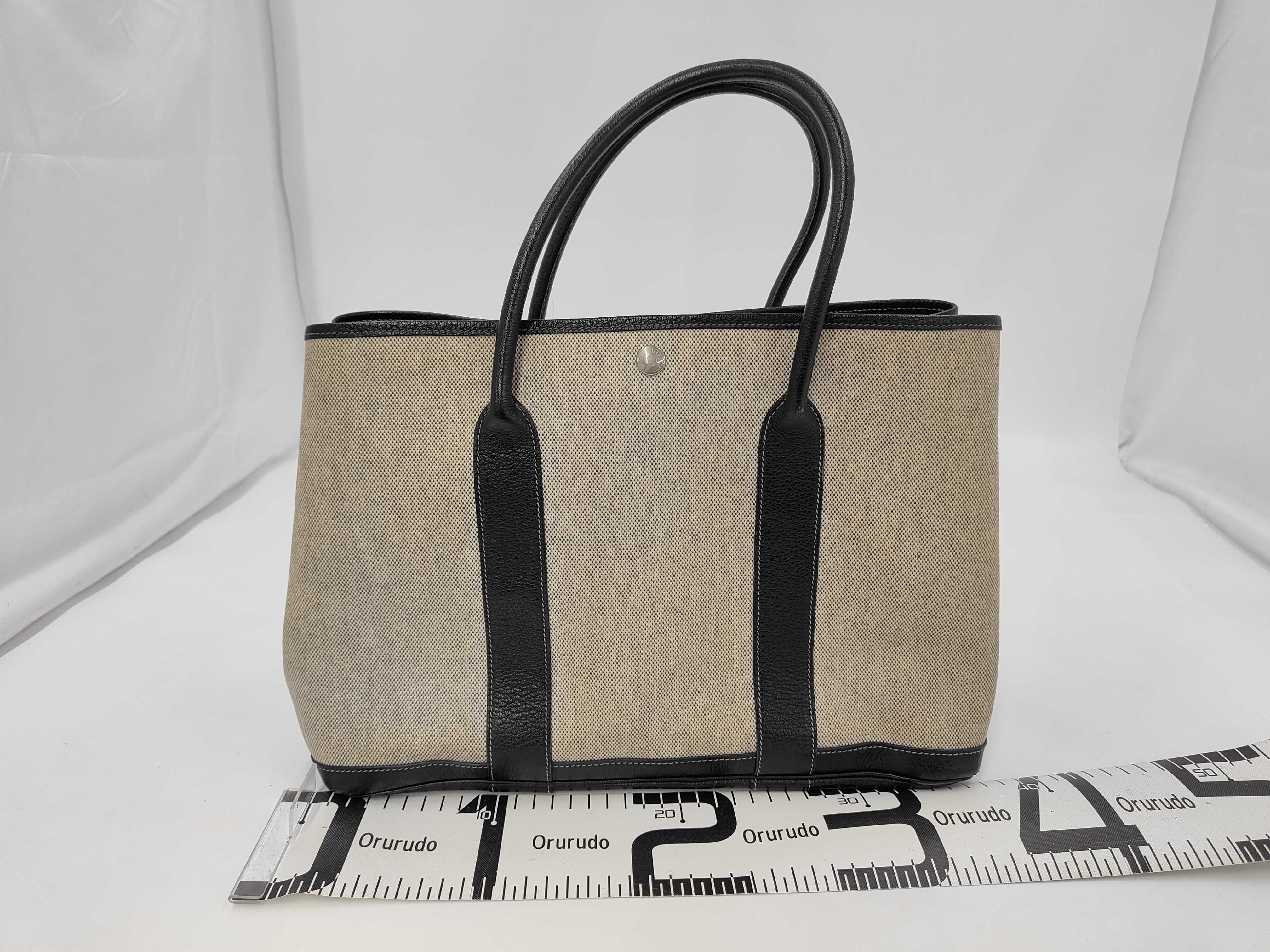 Garden Party PM Toile Ash Black Tote Bag — view 2