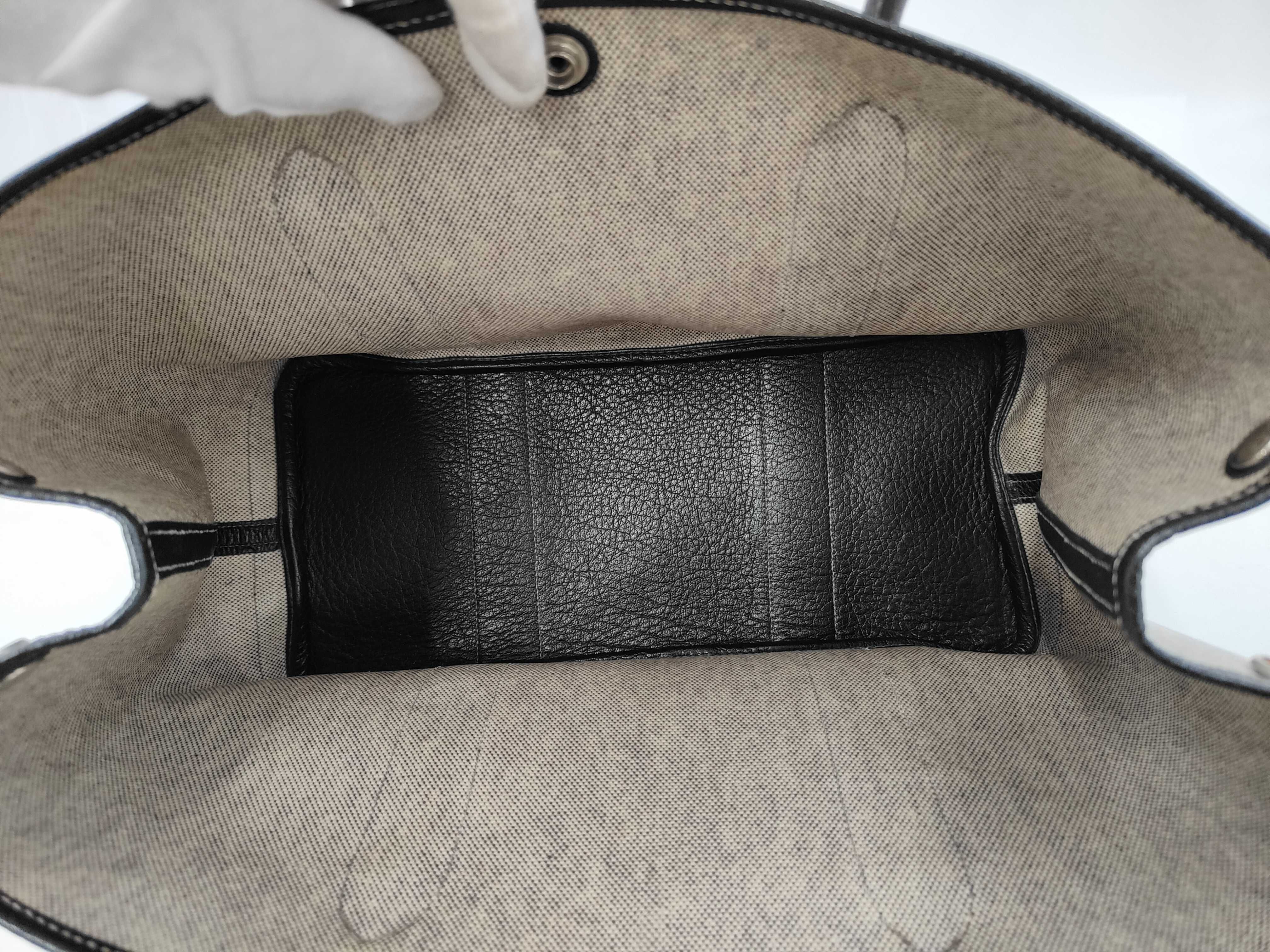 Garden Party PM Toile Ash Black Tote Bag — view 10