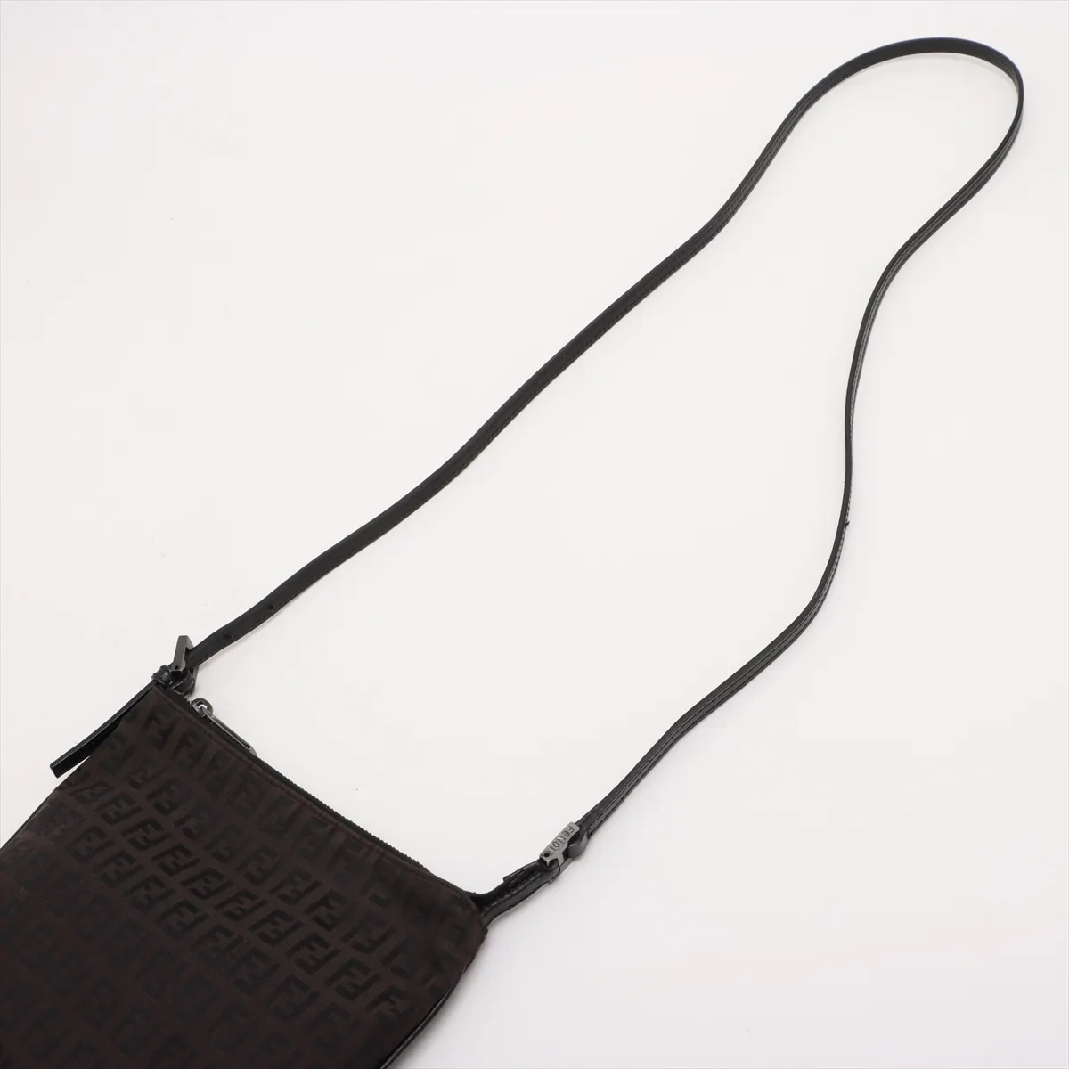 Zucchino Canvas x Leather Shoulder Bag Brown 8BT047 — view 5