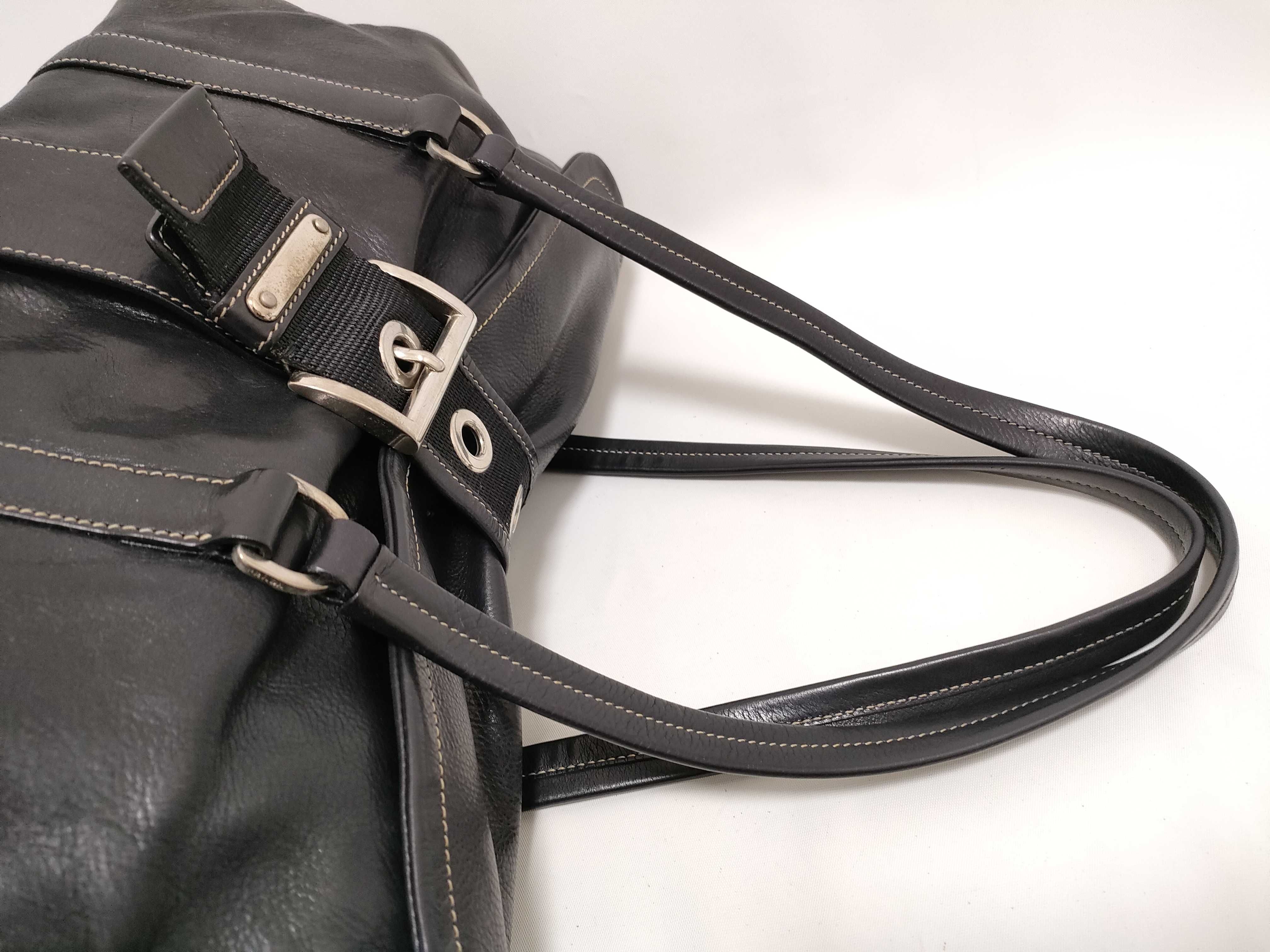 handbag, leather, black, triangular plate, BR2418 — view 3