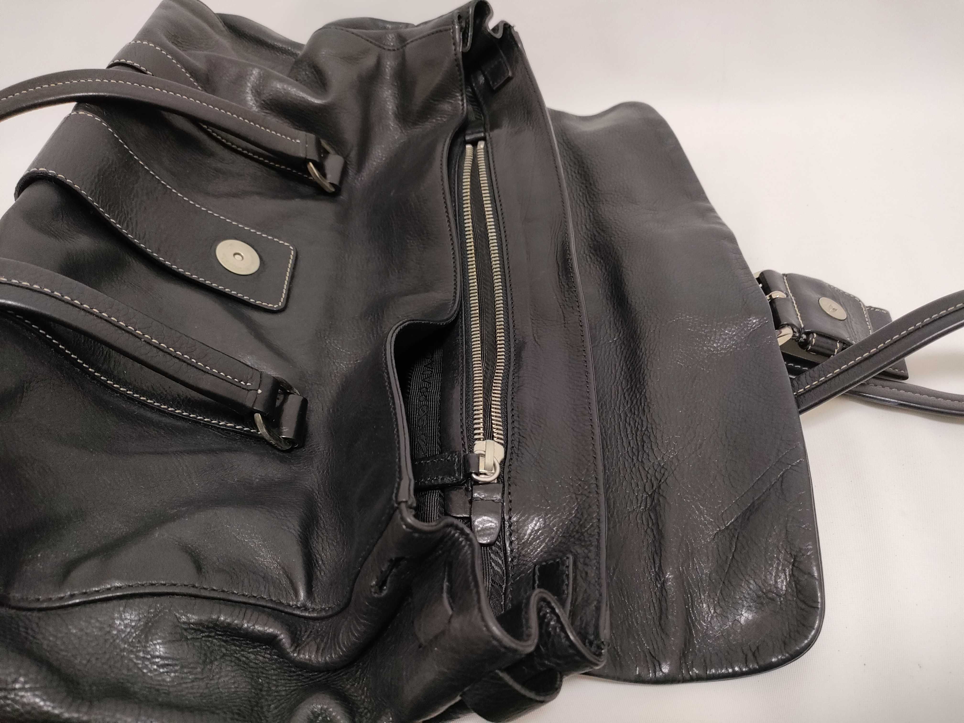 handbag, leather, black, triangular plate, BR2418 — view 8