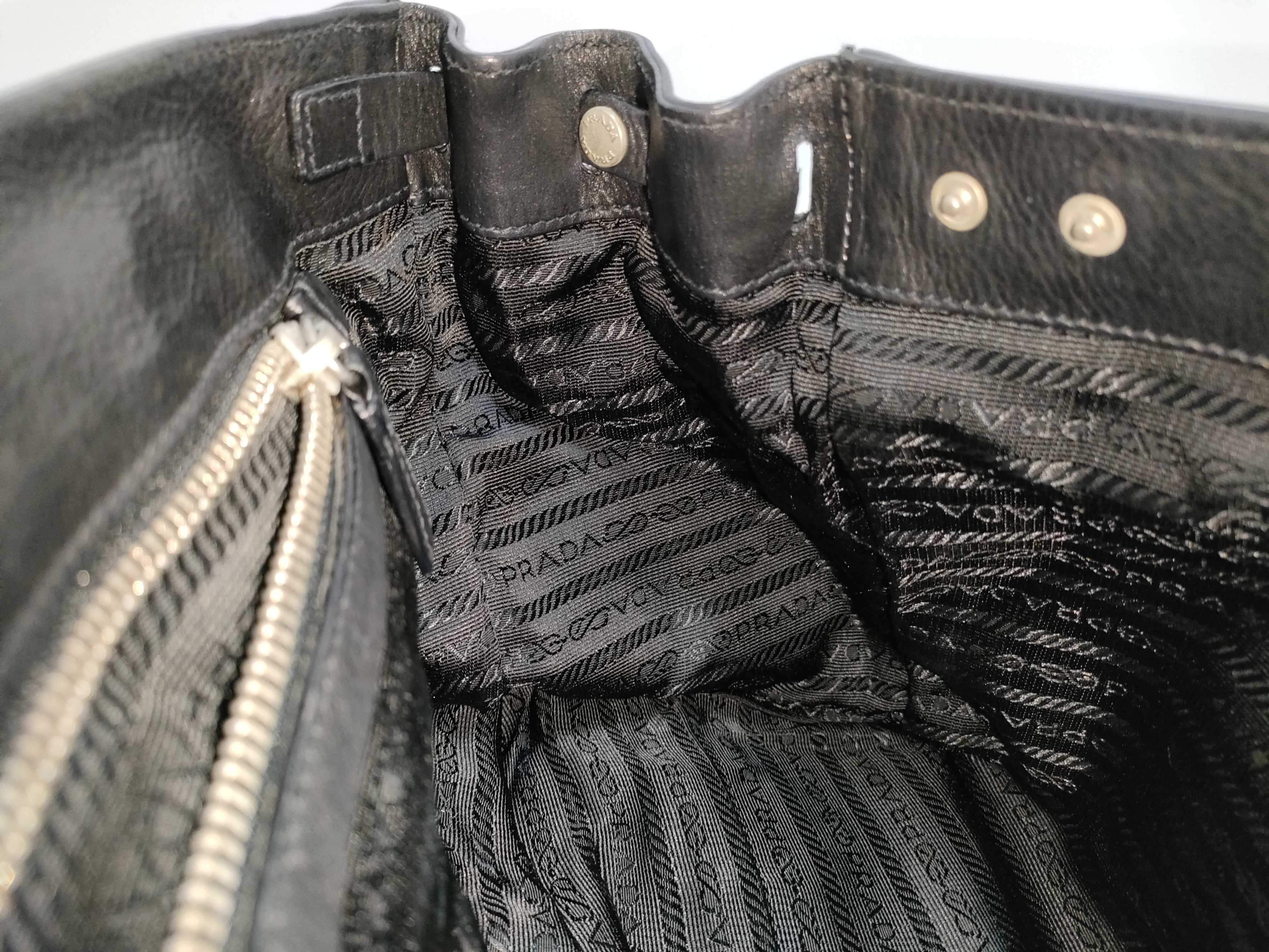 handbag, leather, black, triangular plate, BR2418 — view 9