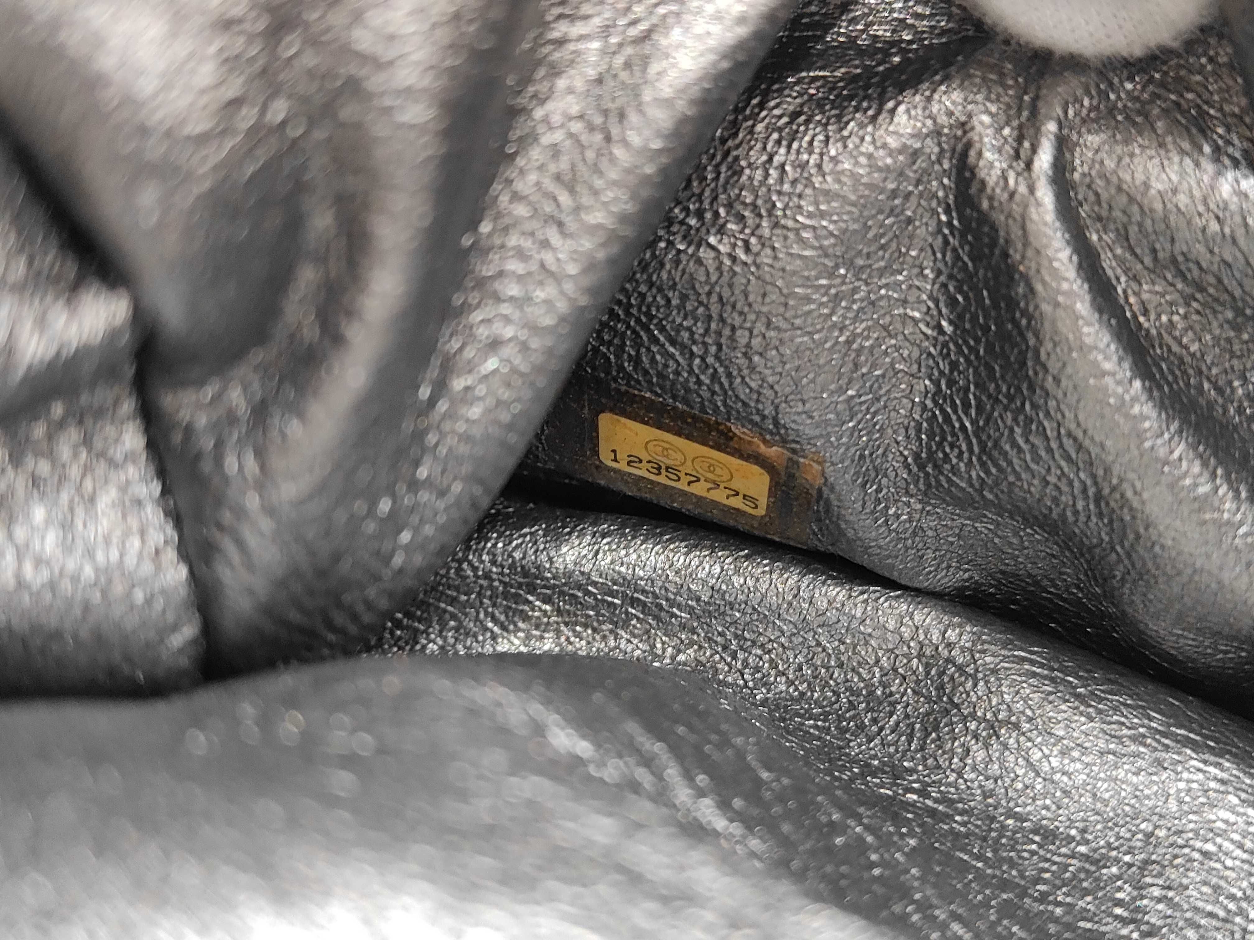 handbag, calfskin, black, stainless steel. — view 11
