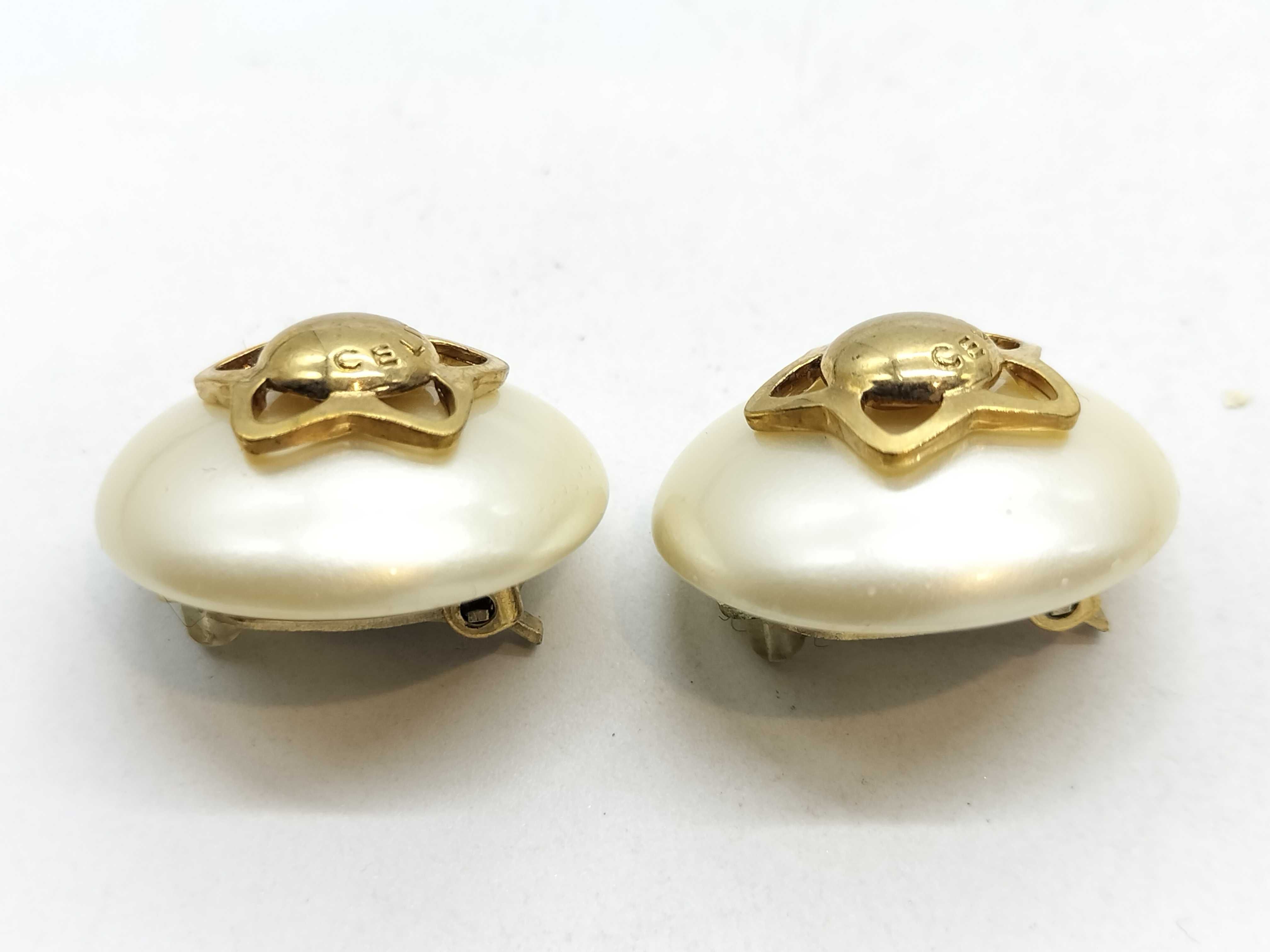 F Pearl Earrings — view 3