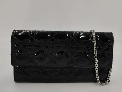 SLG CANNAGE PATENT WALLET ON CHAIN ​​BLACK Wallet