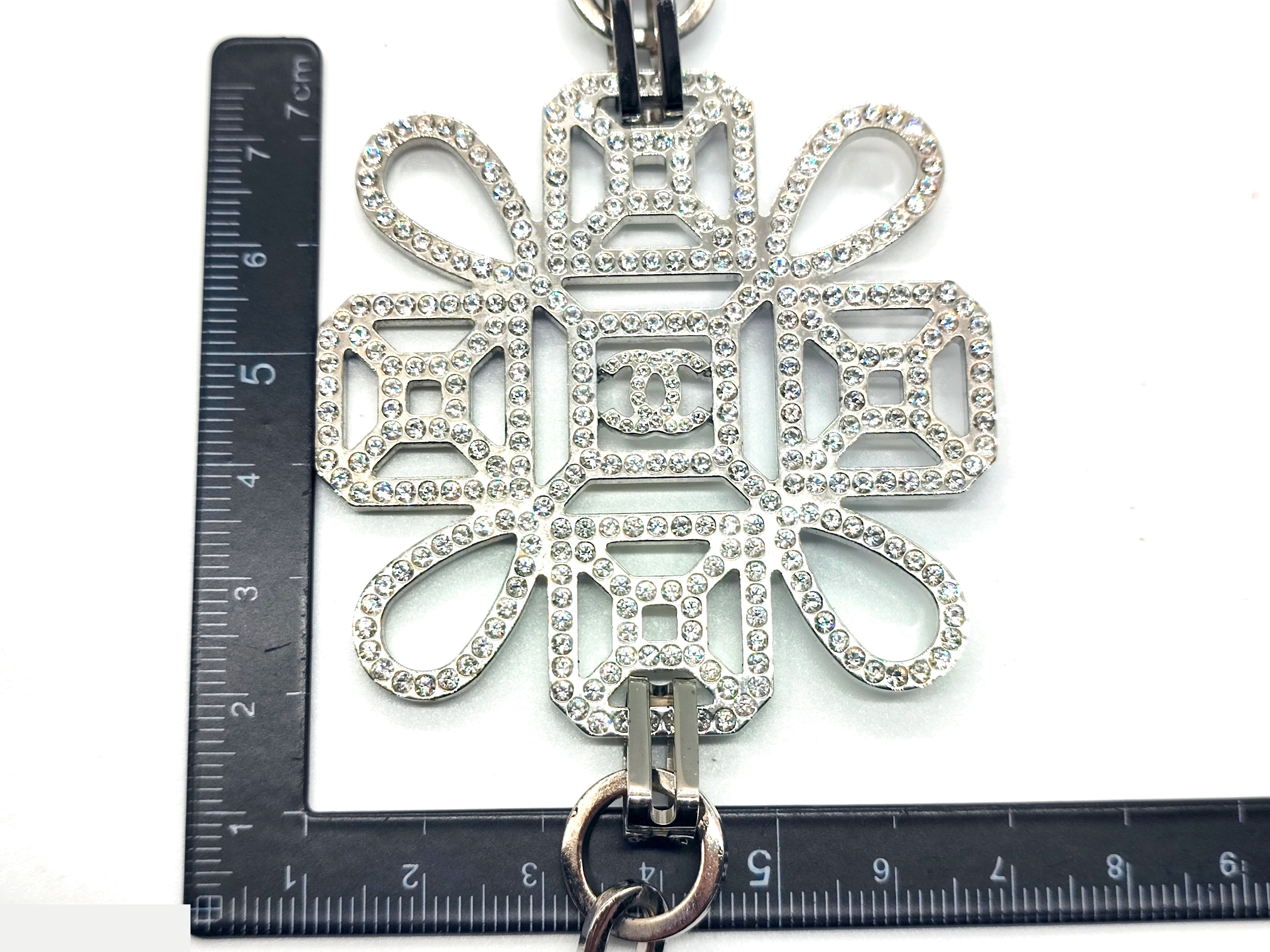 Coco Mark Rhinestone Big Top Necklace B17A — view 3