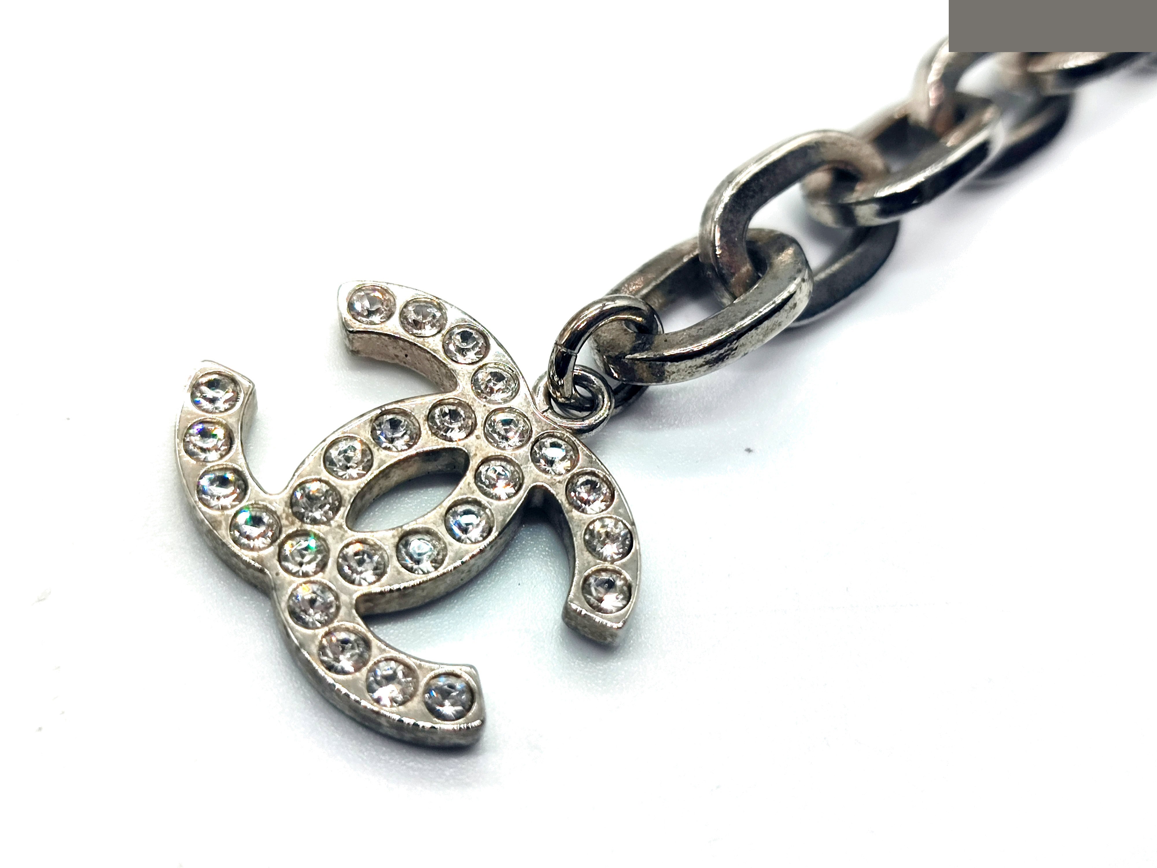 Coco Mark Rhinestone Big Top Necklace B17A — view 5